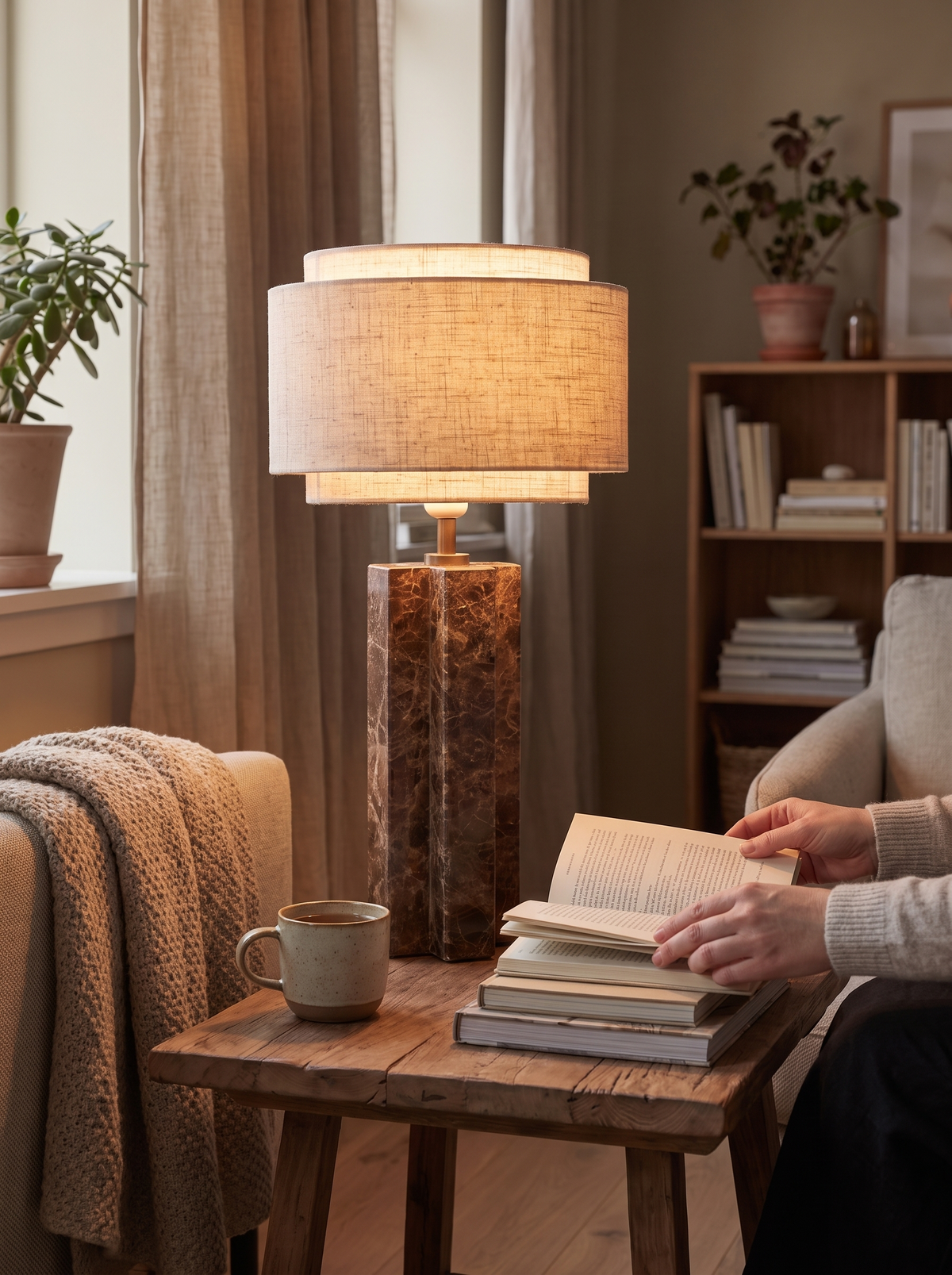 Danish marble lamp steady glow