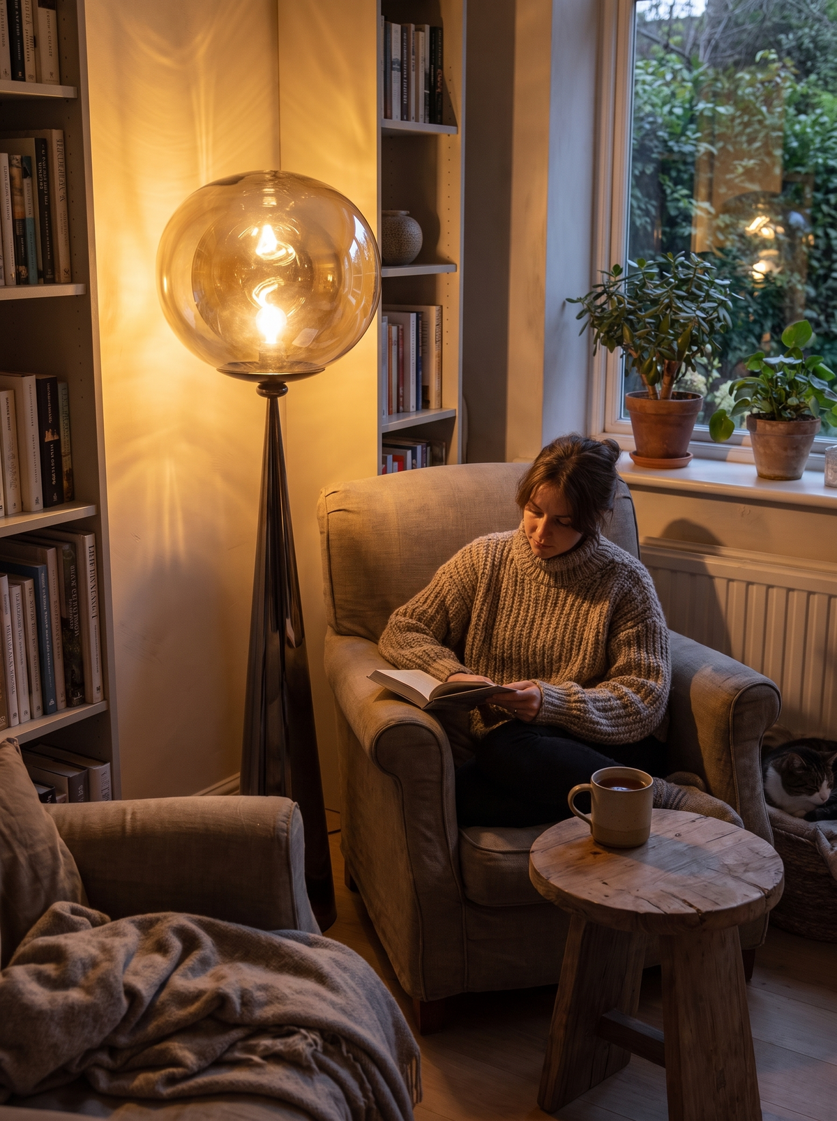 Freya floor lamp light from above