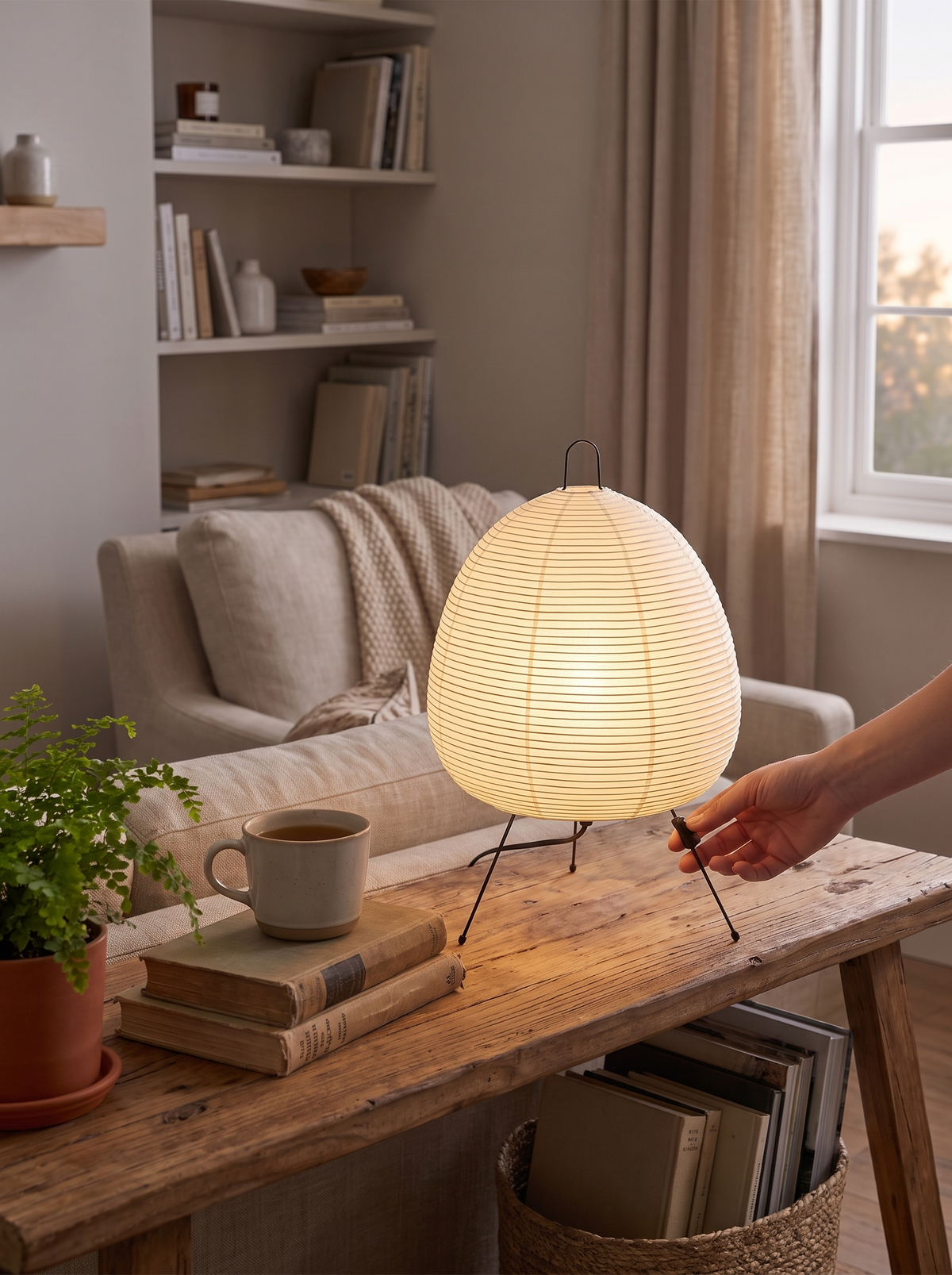Hikari rice paper shade