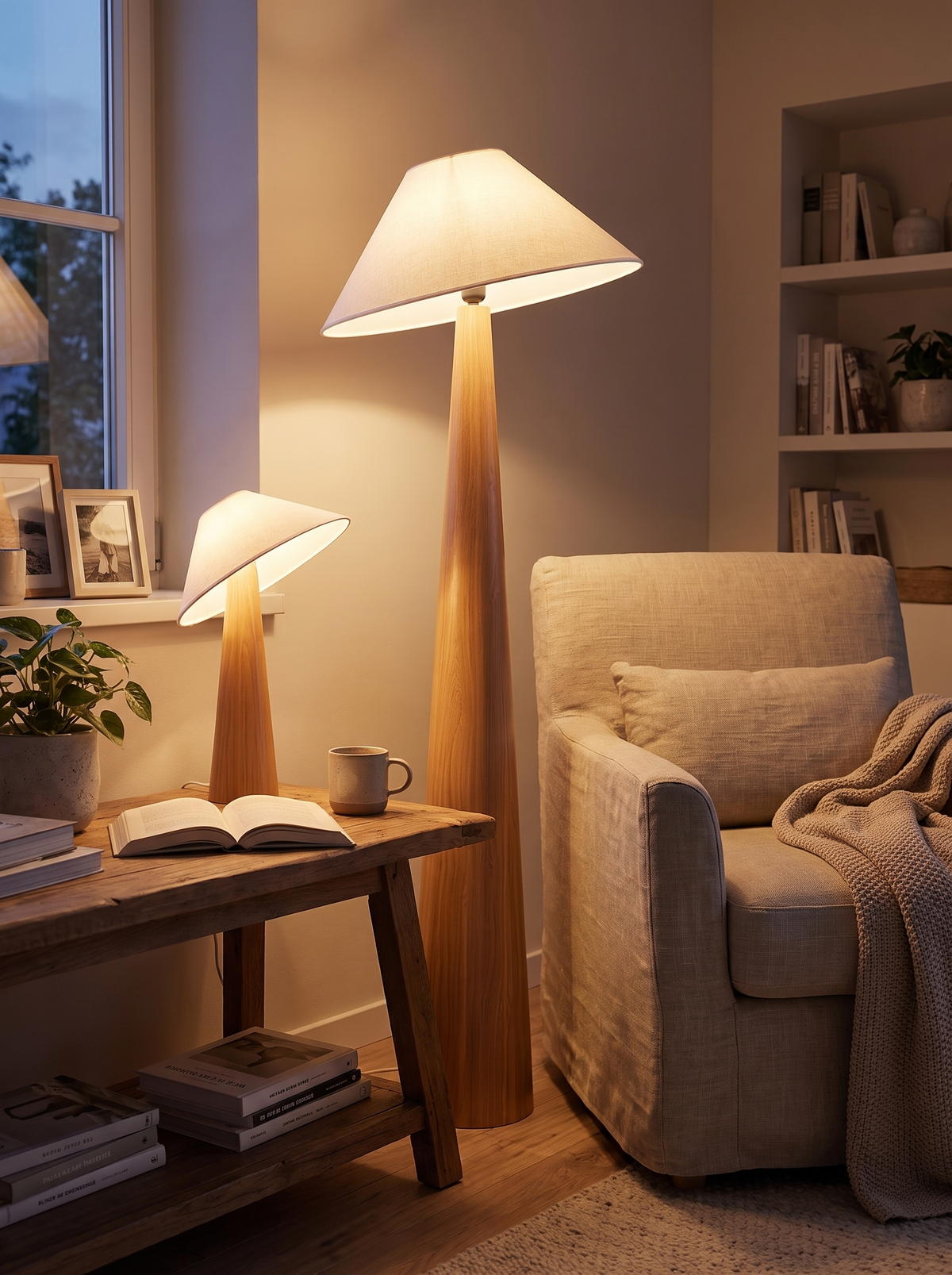 Hinode lamp as a table lamp