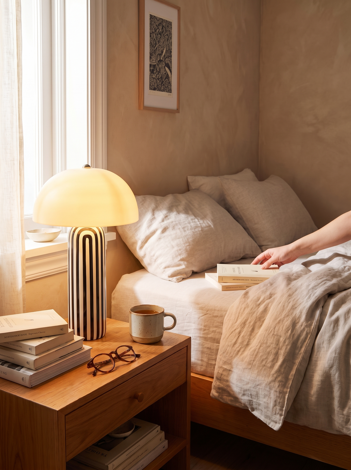 Jay ceramic lamp warm light