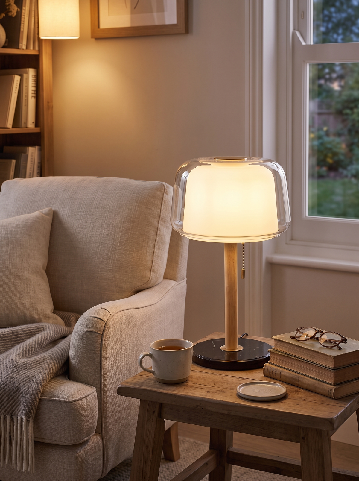 Liora lamp lighting a room