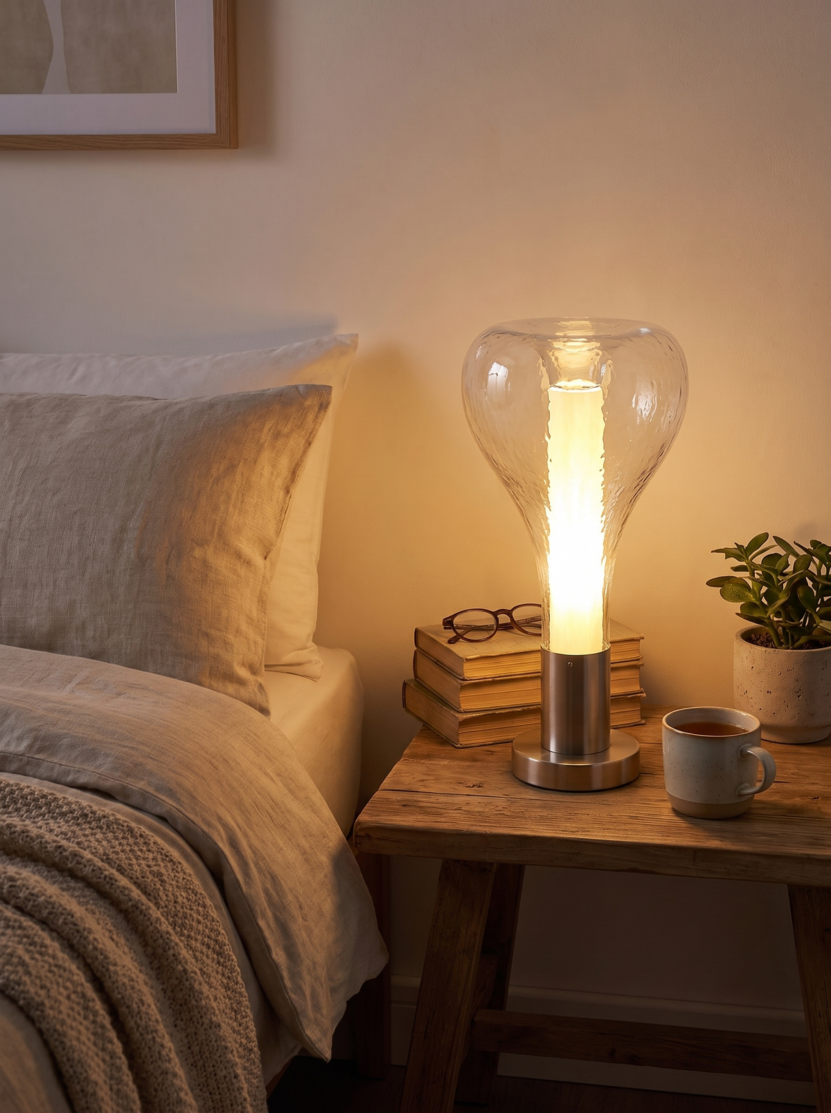 Lava lamp textured finish