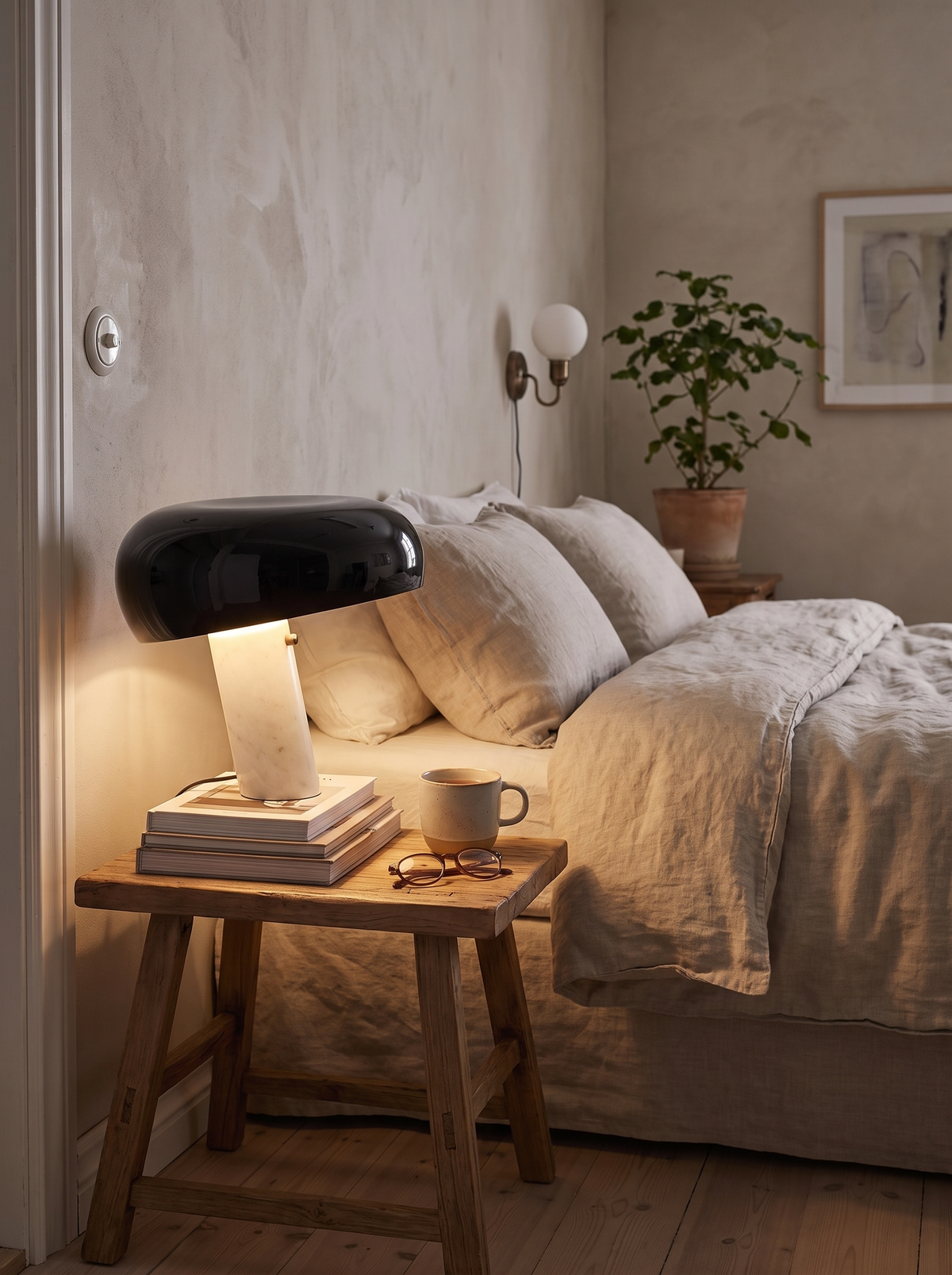 Luminaria marble lamp base