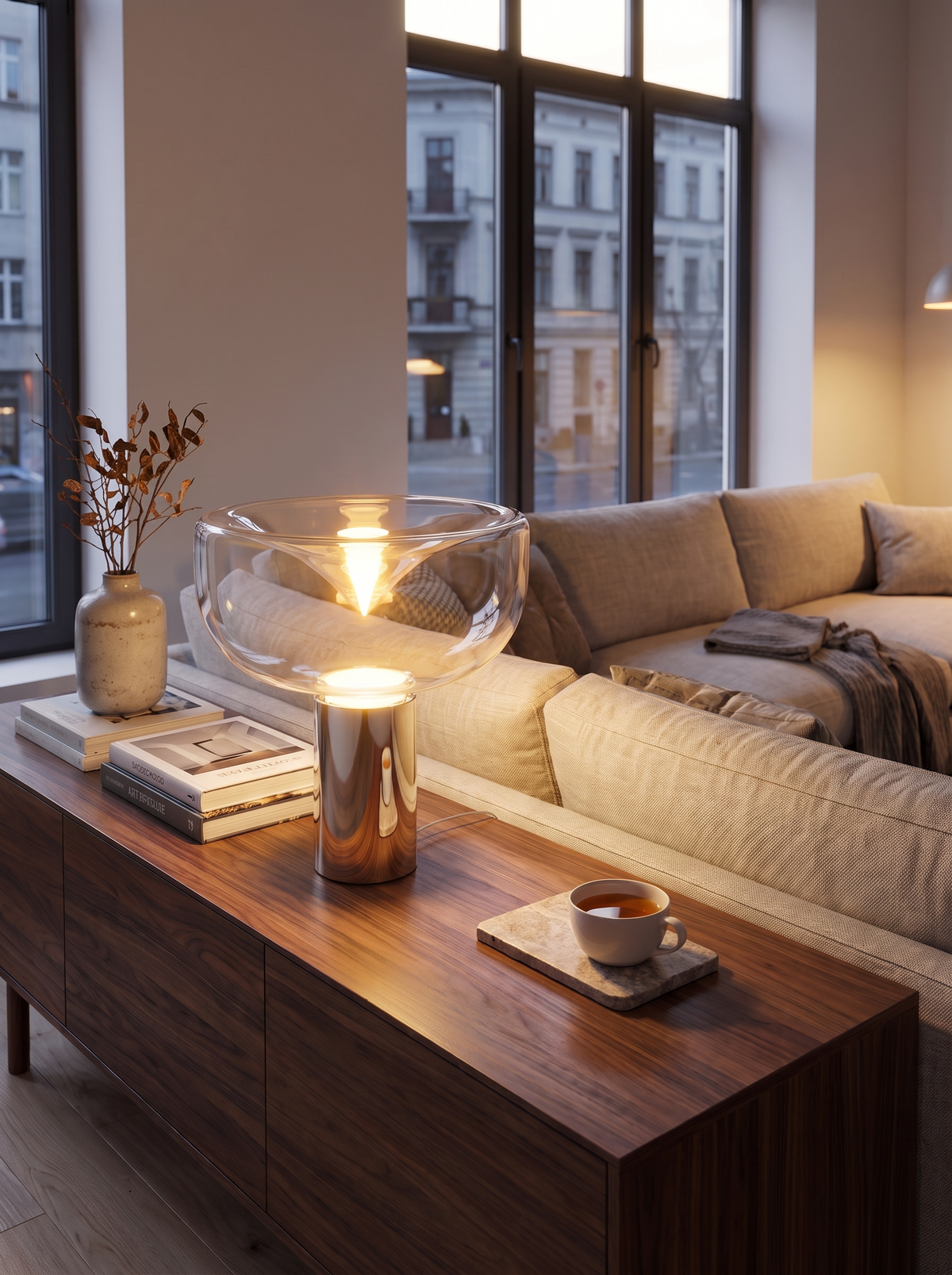 Maloi lamp as an evening piece