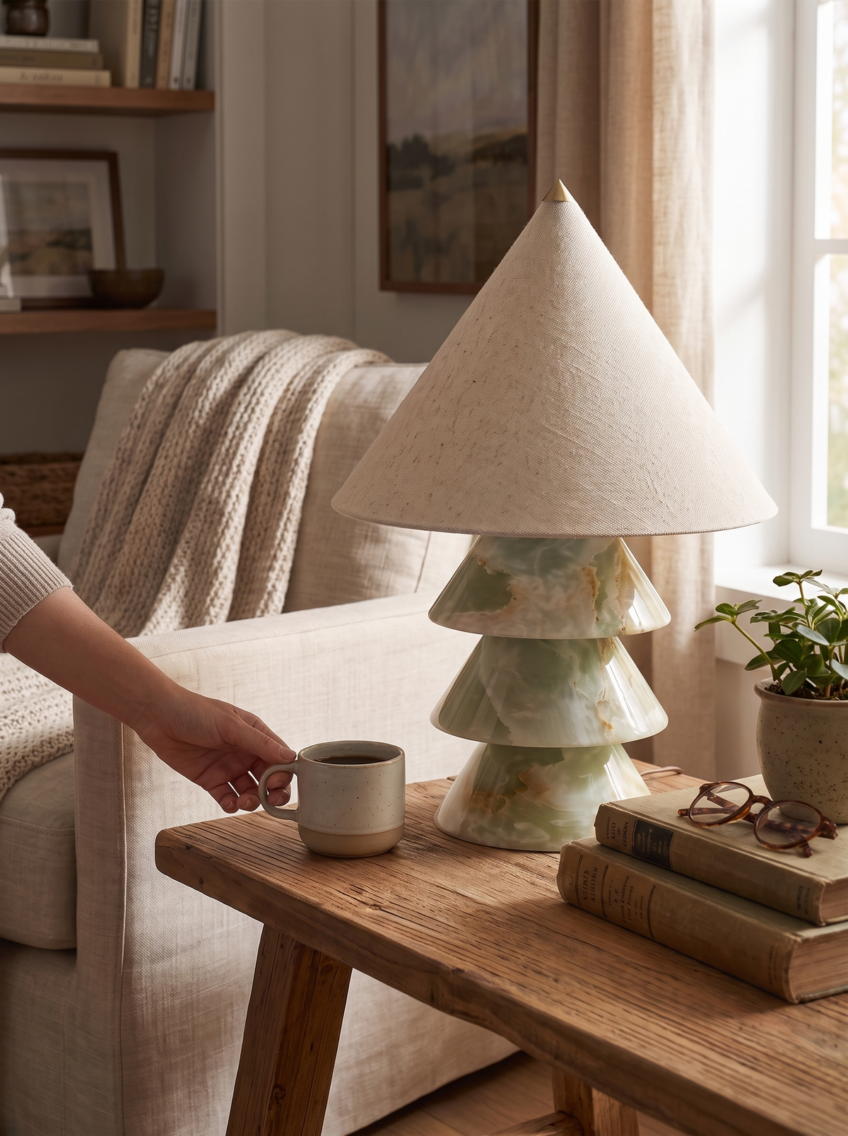 Marjie Marble Table Lamp lifestyle 1