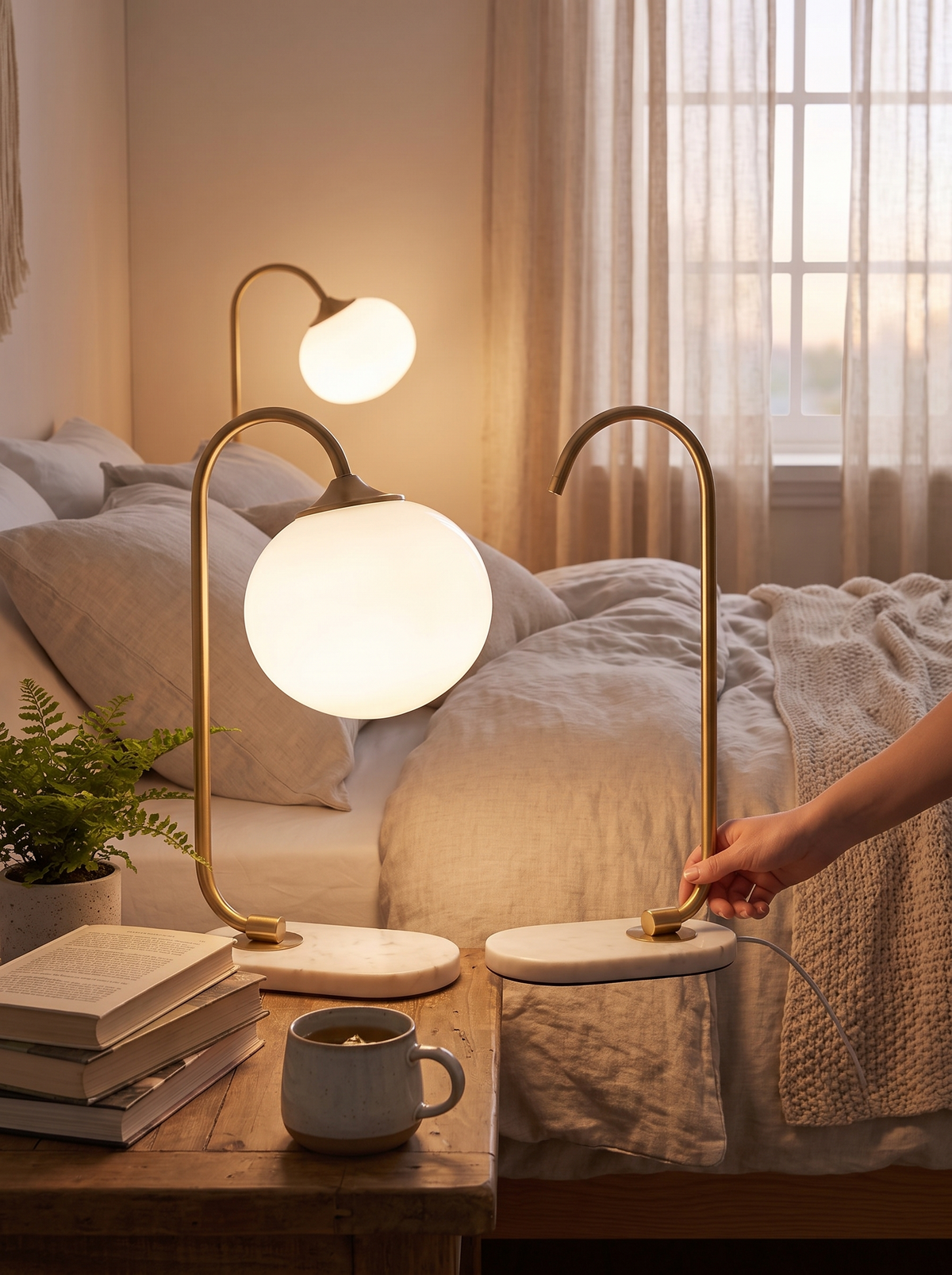 Marshmallow Table Lamp lifestyle 1