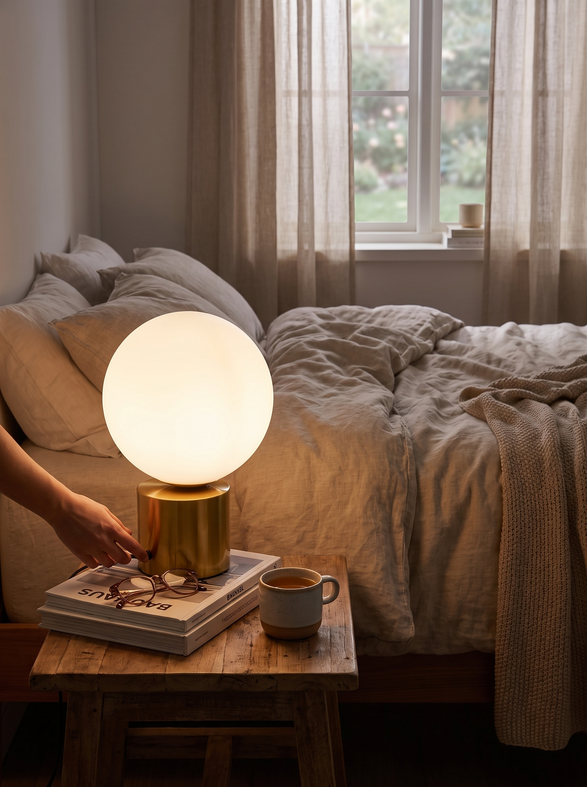 Noriel Glass Table Lamp lifestyle 1