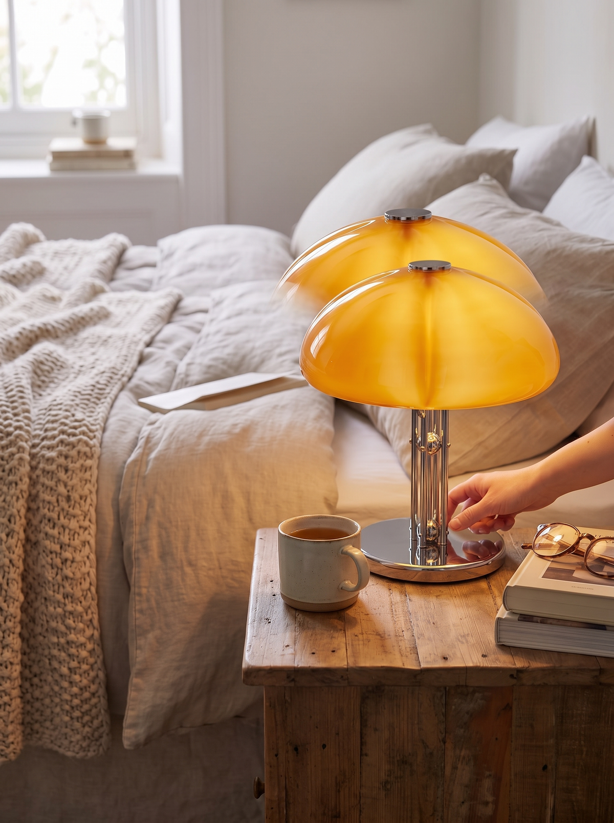 Quadrifoglio Glass Table Lamp lifestyle 3