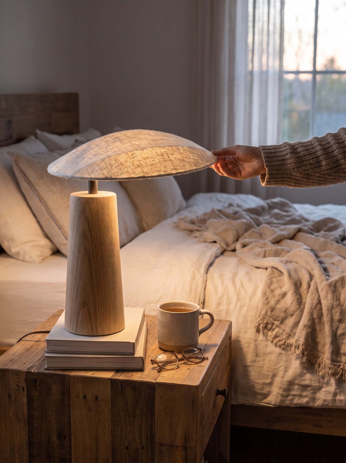 Sakura Solid Wood Table Lamp lifestyle 2