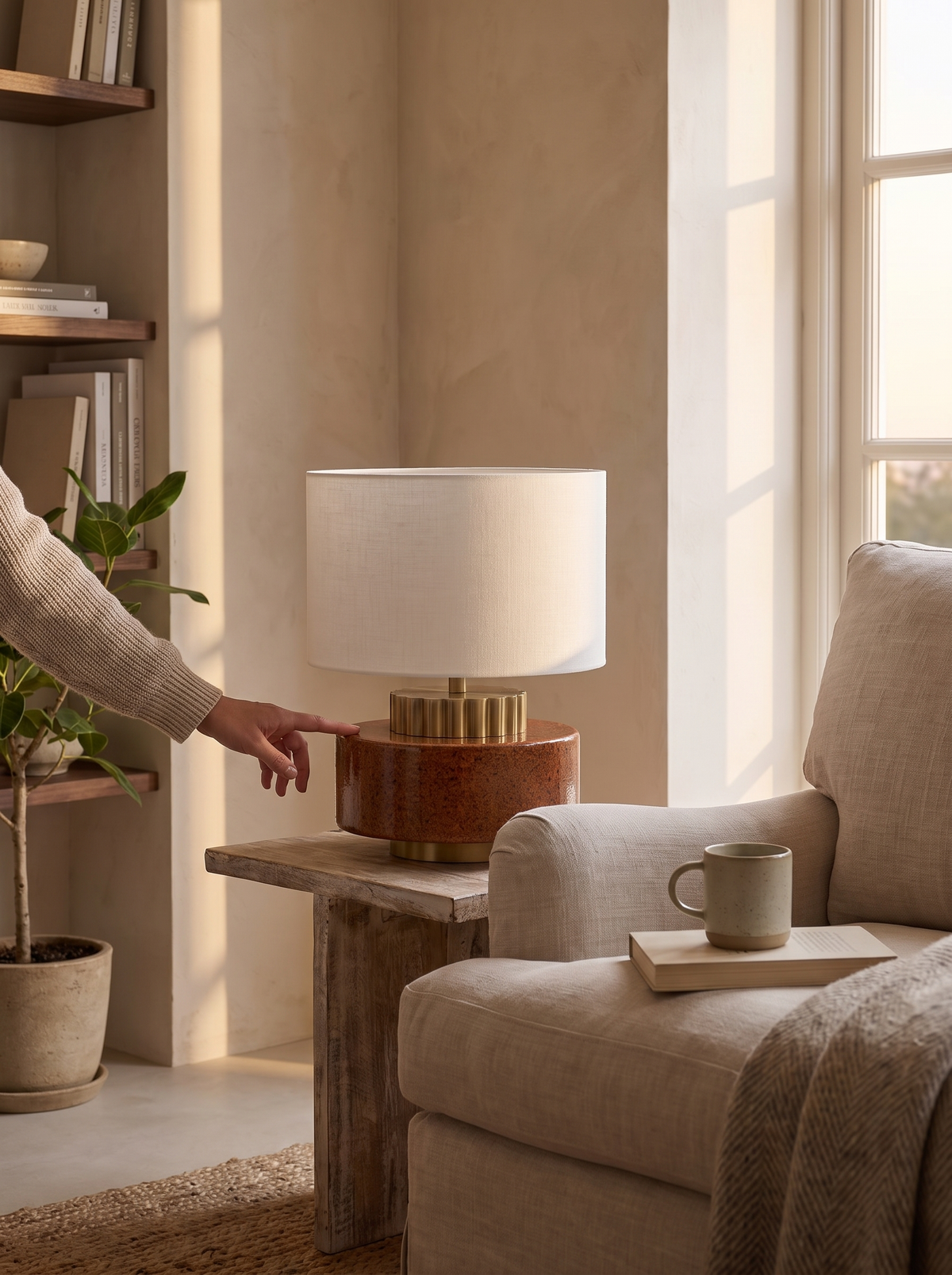 Virsalie Ceramic Table Lamp lifestyle 2