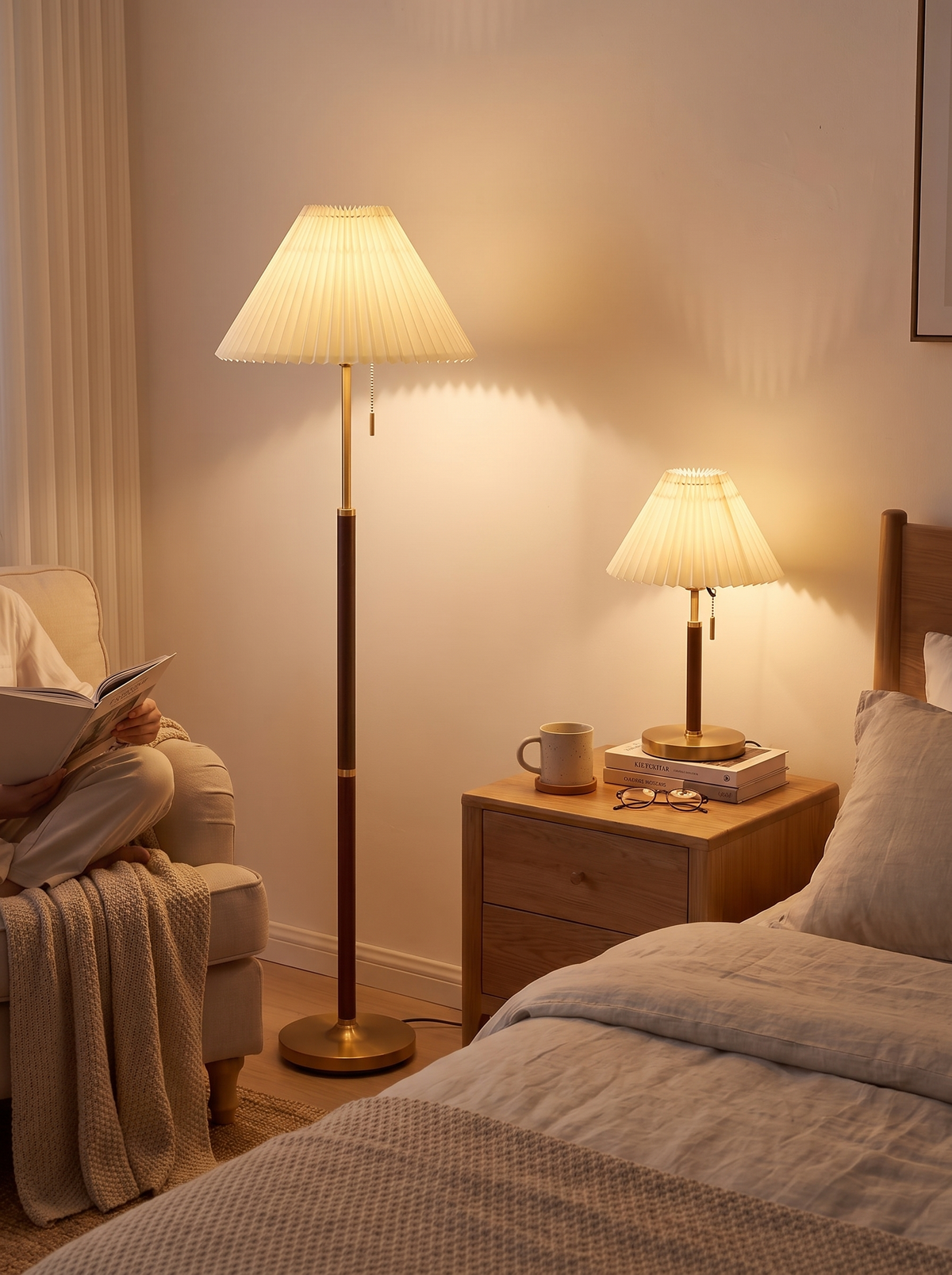 Williamsburg Table and Floor Lamp lifestyle 3