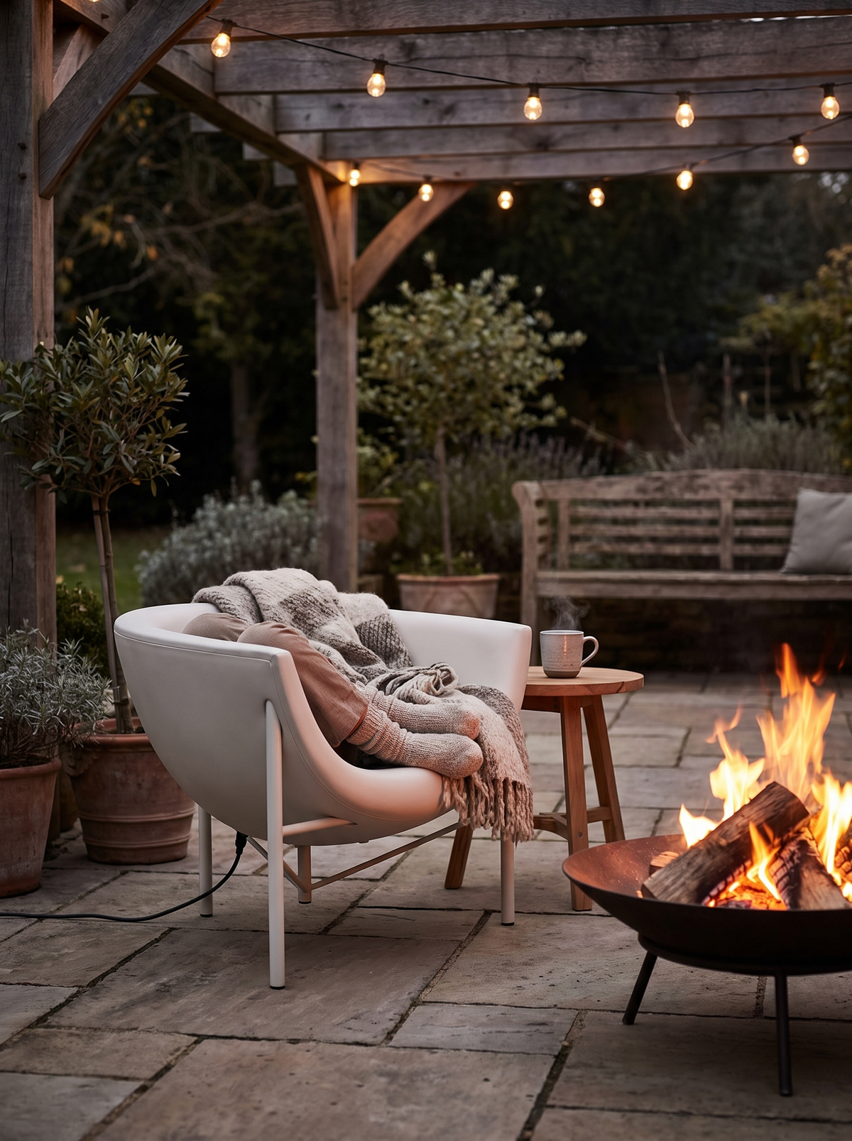Kosmos Heated Dune Lounge Chair lifestyle 1
