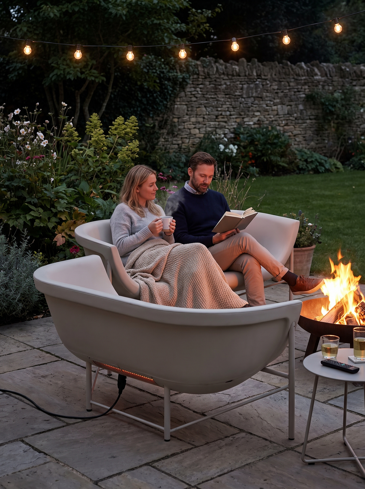 Kosmos Heated Dune Sofa lifestyle 1