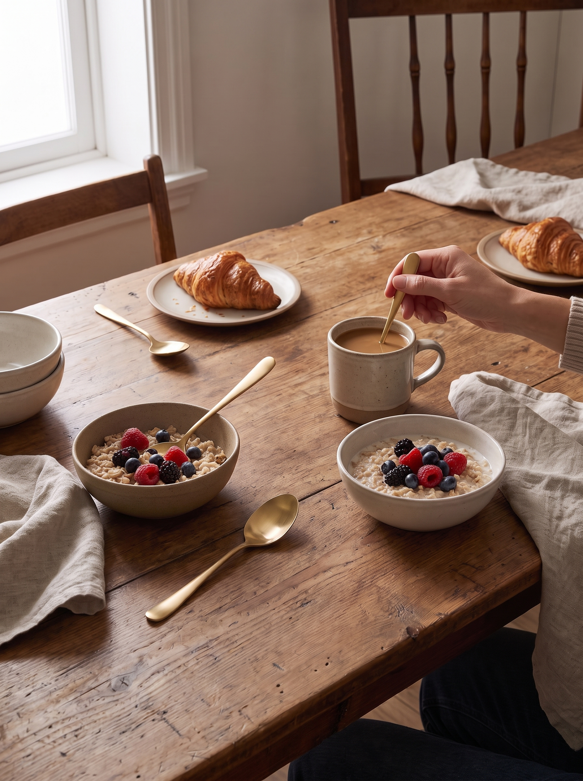 Classic Small Stainless Steel Spoon Set lifestyle 2