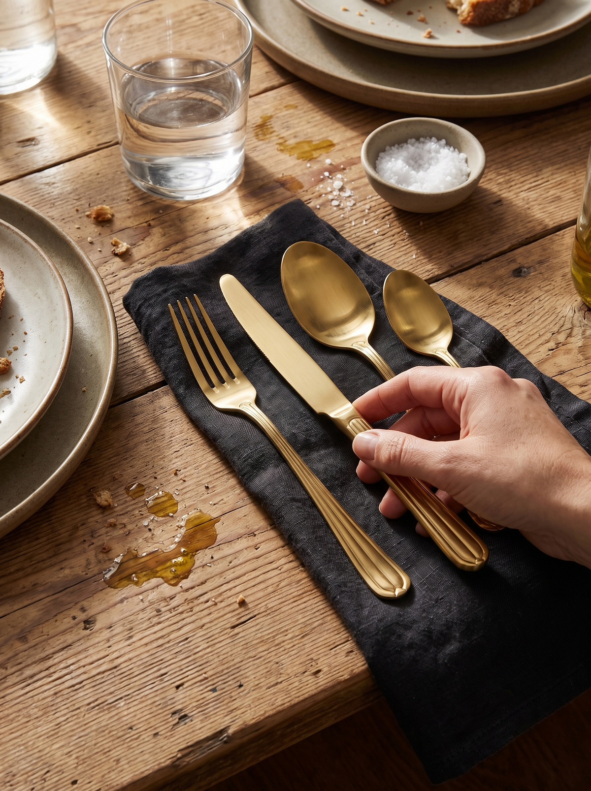 Crescent Four Person Settings Flatware Set lifestyle 3