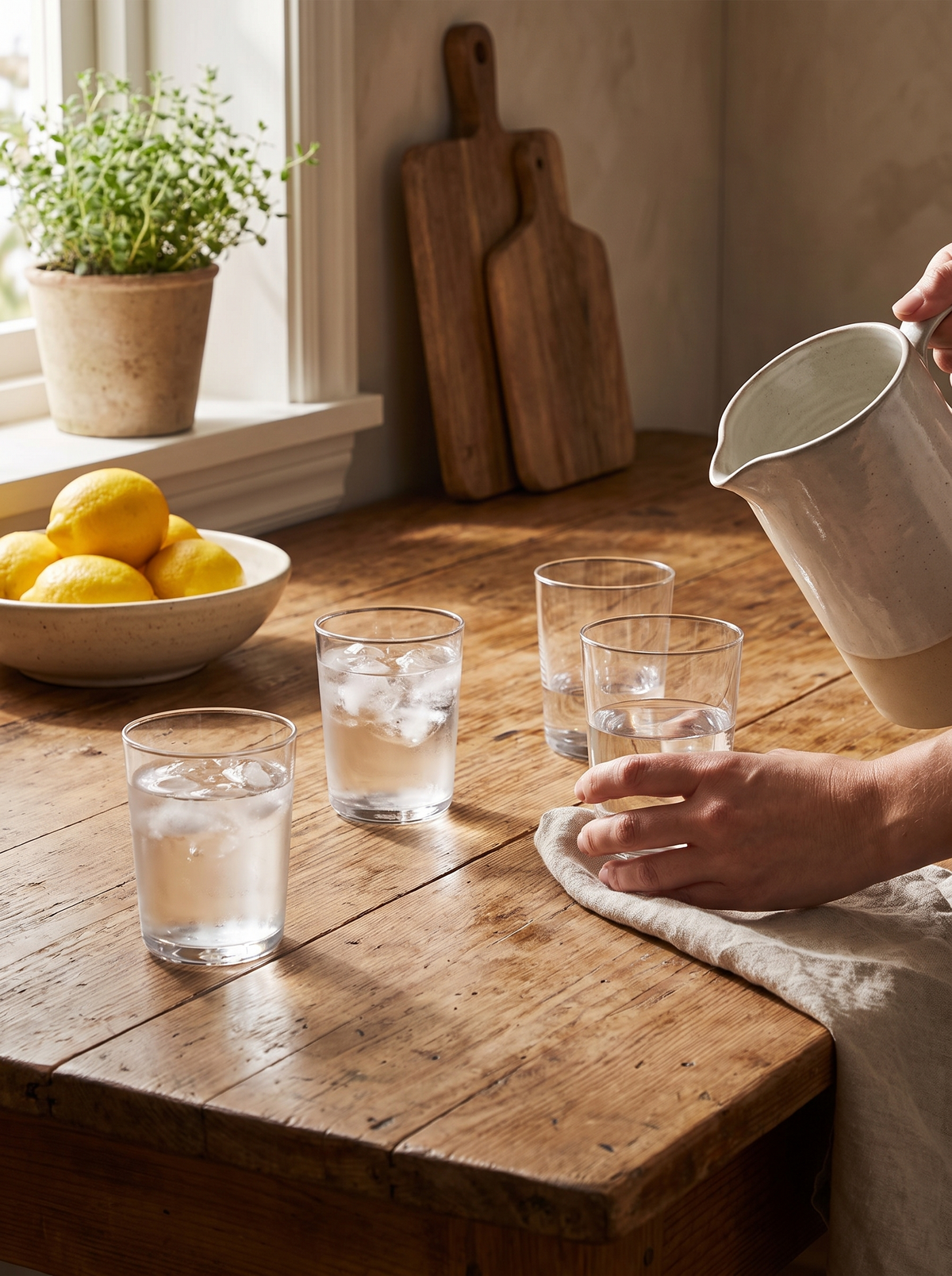 Cove Short Glass Set lifestyle 2