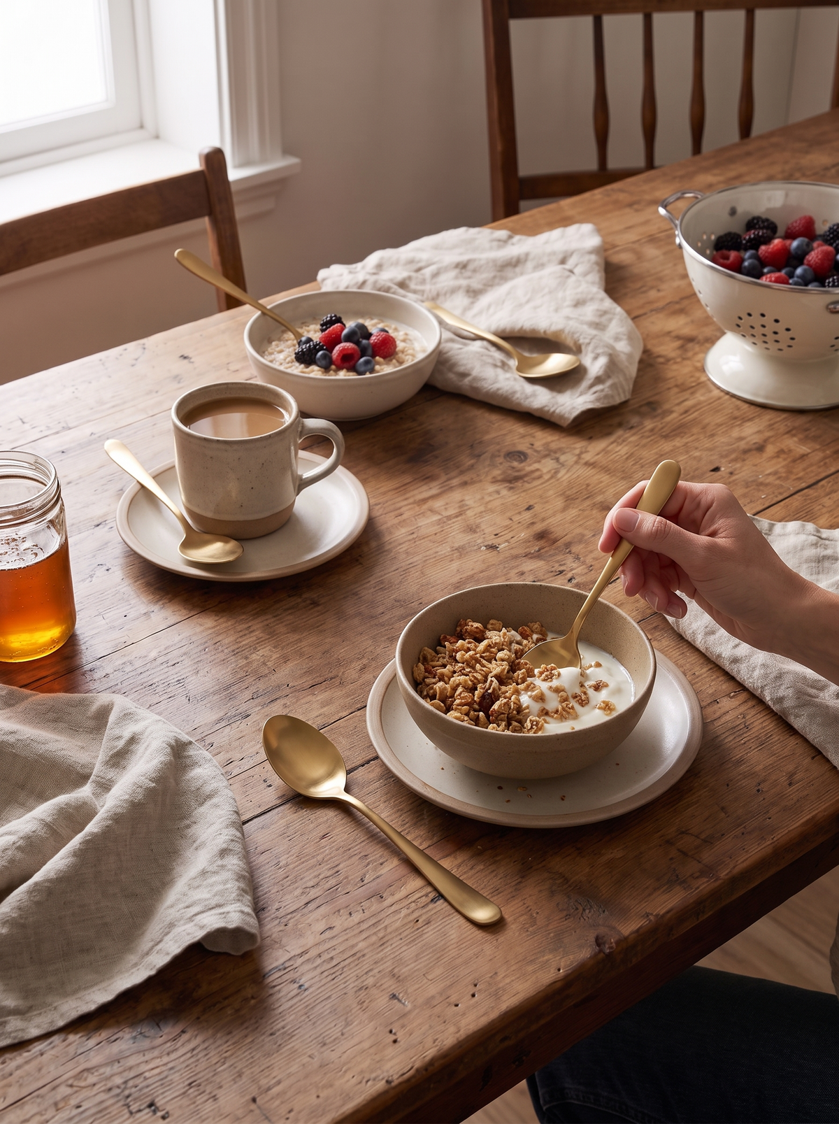 Classic Small Stainless Steel Spoon Set lifestyle 1