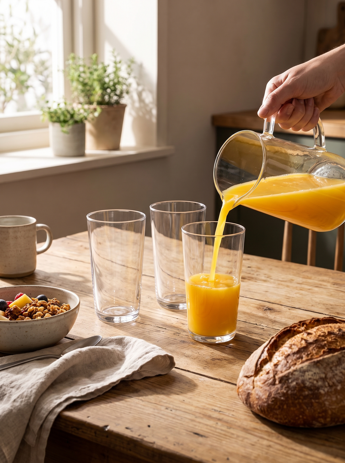 Cove Tall Glass Set lifestyle 3