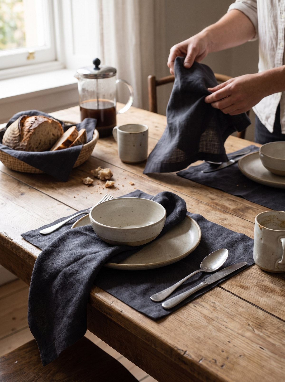 Everyday Linen Napkin Set lifestyle 2