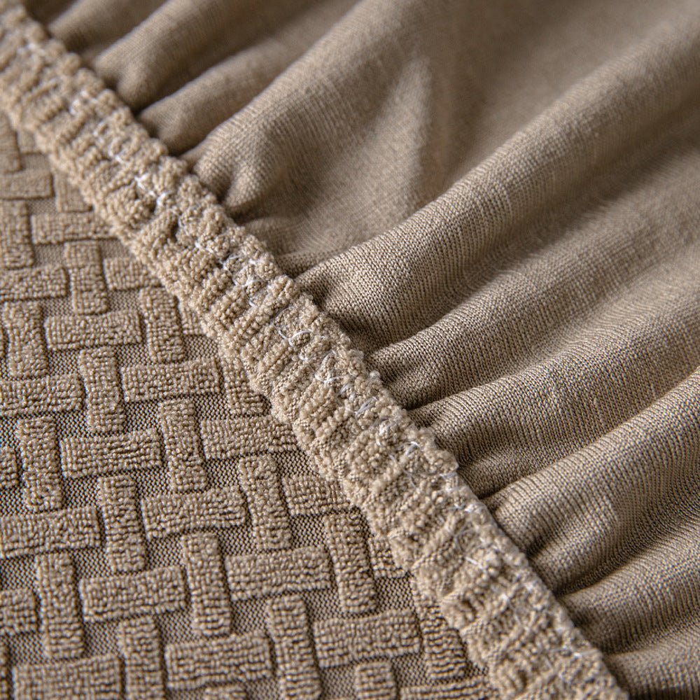 Jacquard Velvet Stretch Sofa Slipcover, second weave texture close up