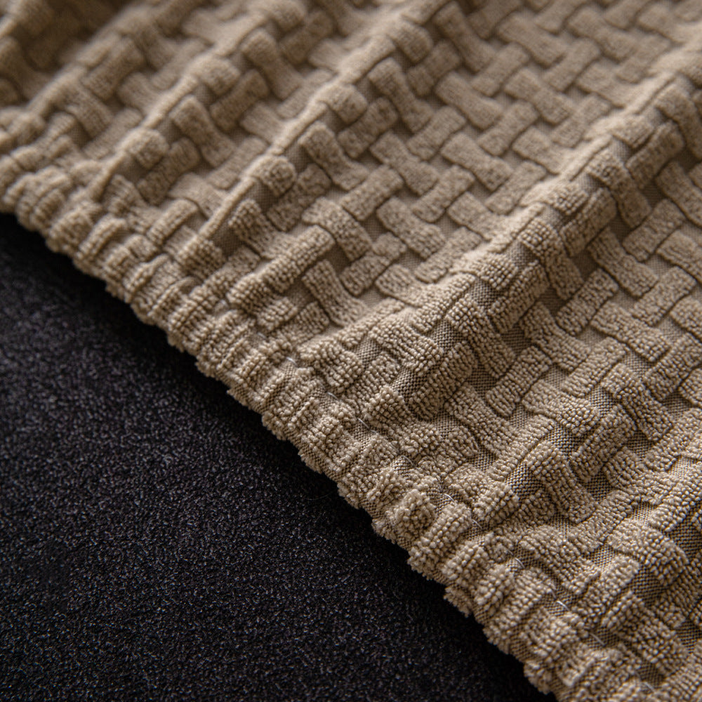 Jacquard Velvet Stretch Sofa Slipcover, second folded detail