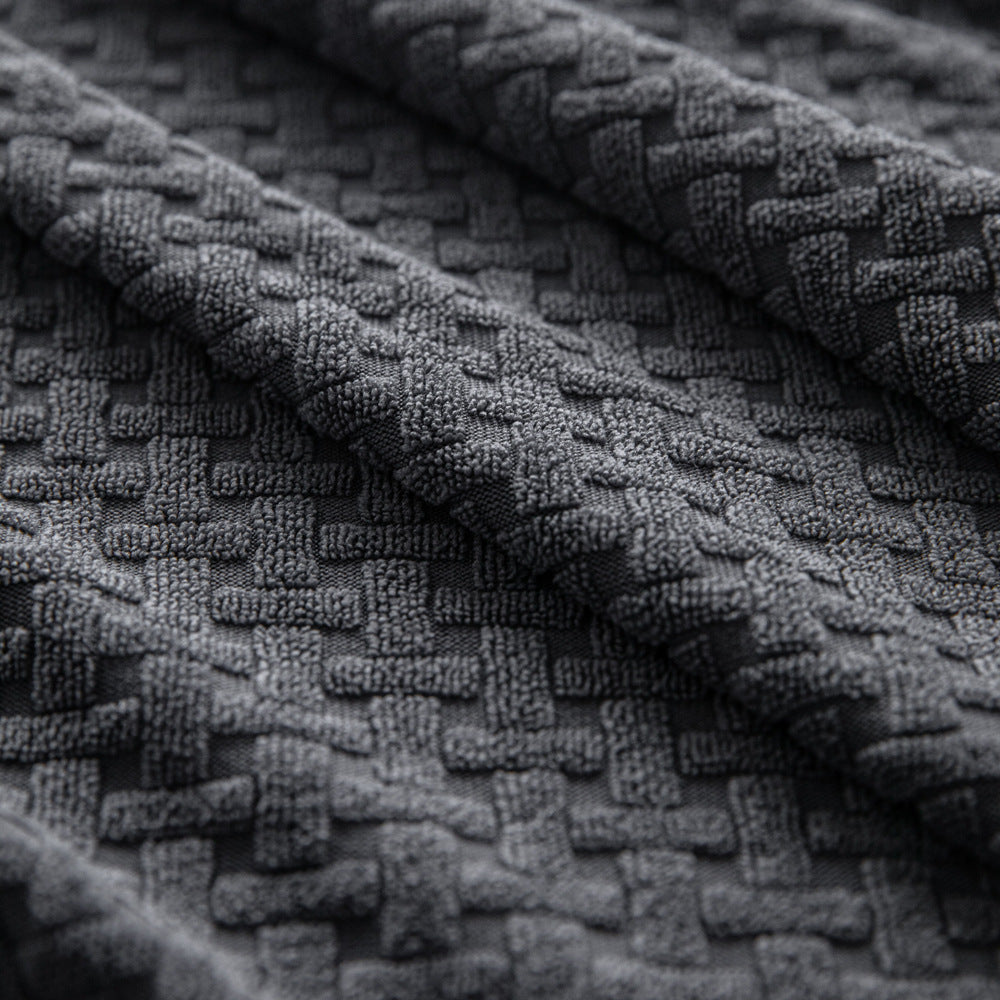 Jacquard Velvet Stretch Sofa Slipcover, second fabric close up