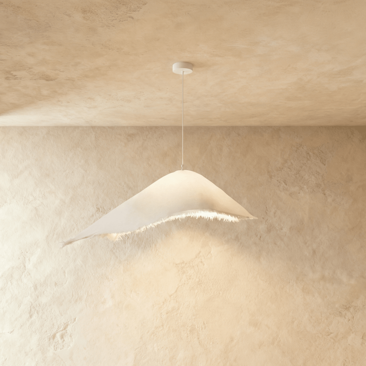 Jairo Metal Pendant Light, full fixture front view