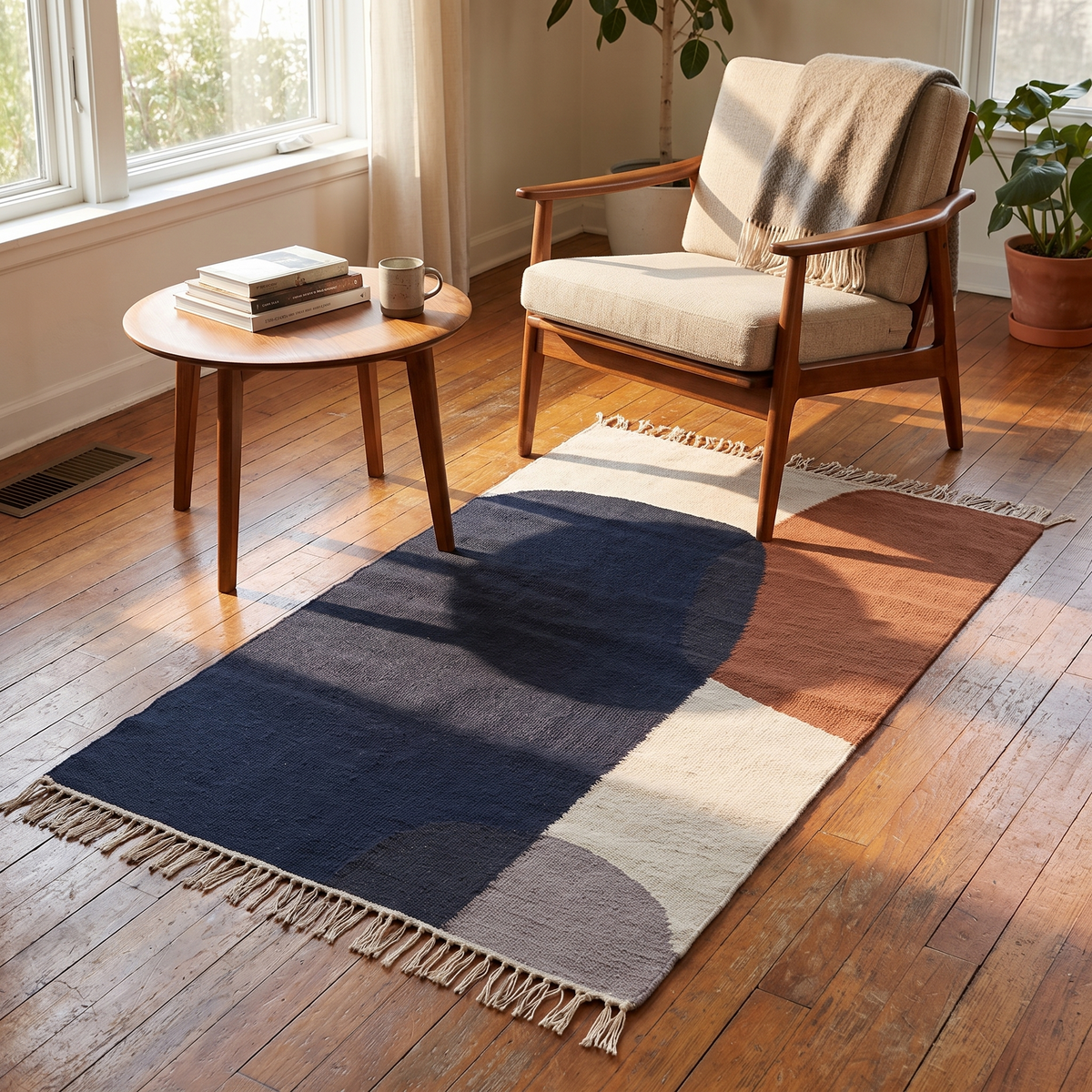 Kelim Rug, Small - Merge, styled in a room setting