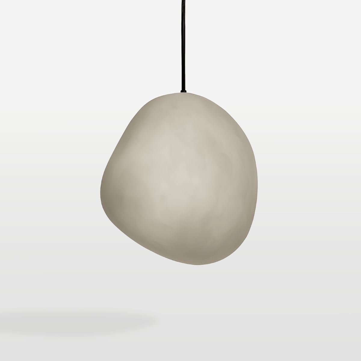 Lapis Alabaster Pendant Light, full fixture front view