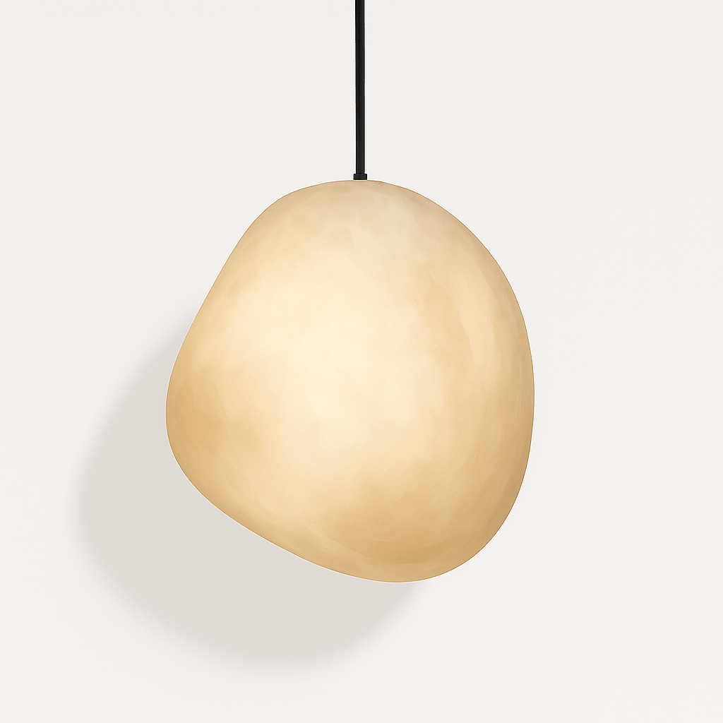 Lapis Alabaster Pendant Light, shade and diffuser detail