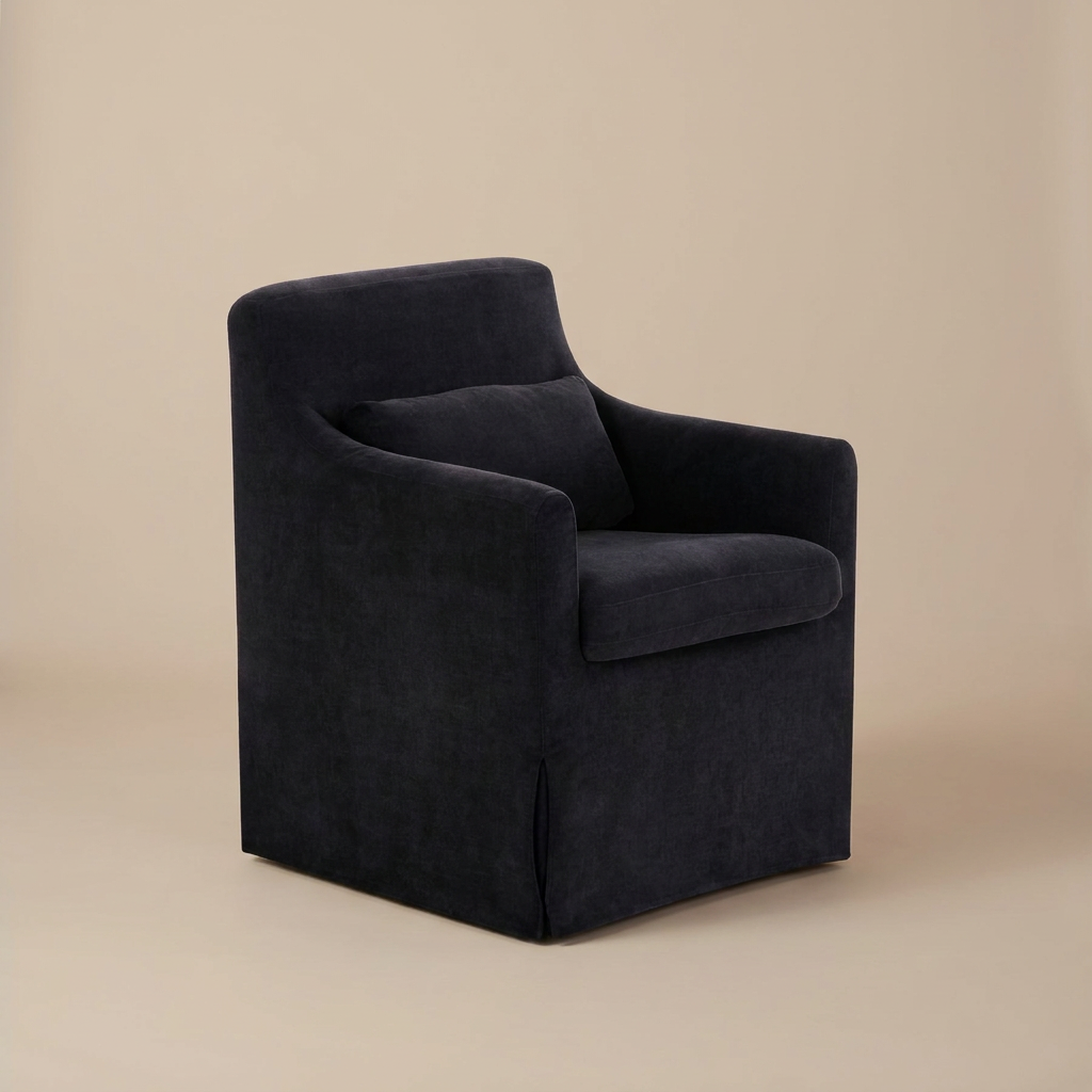 Livournes Dining Chair, black finish