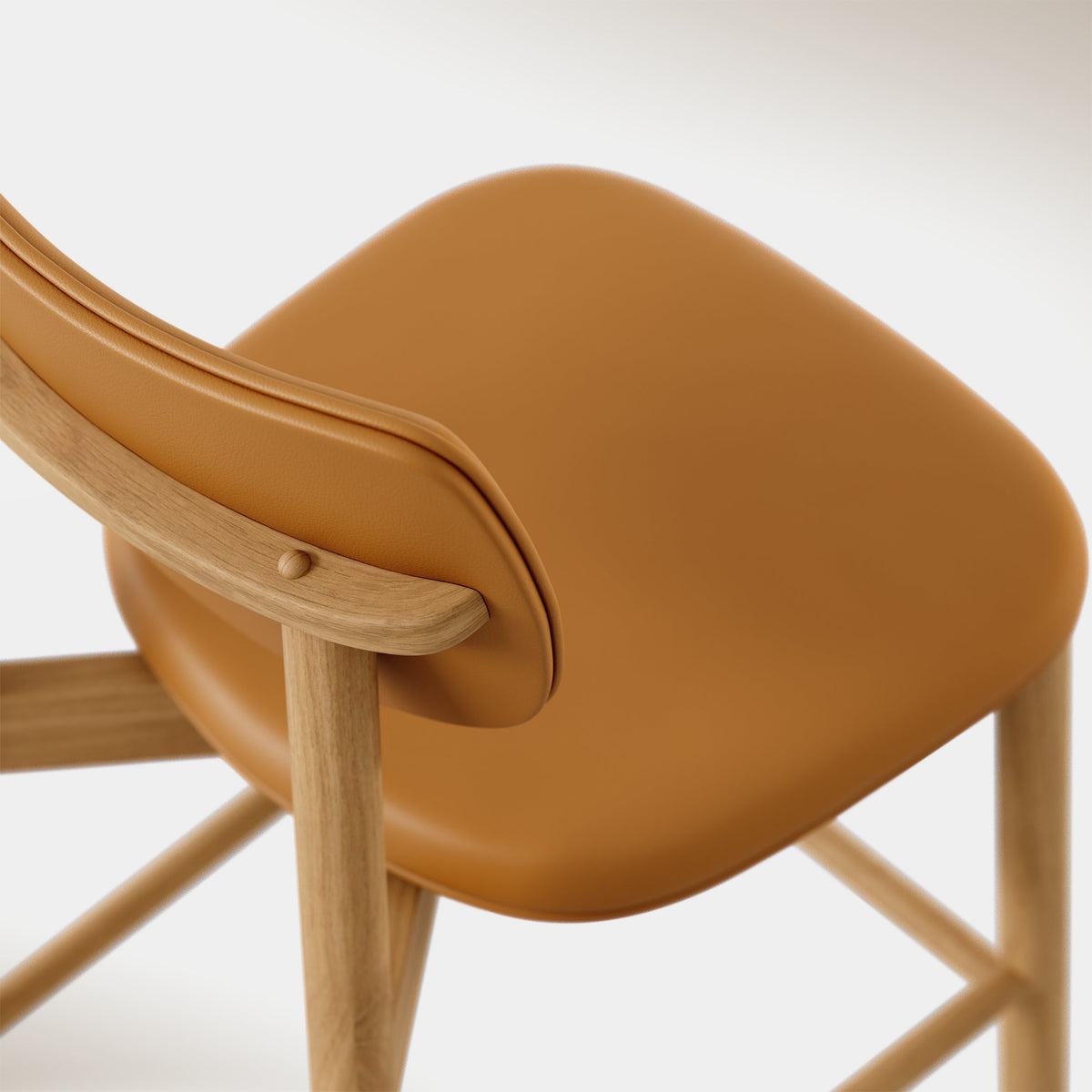 Maia Counter Stool - Saddle Leather & Oak