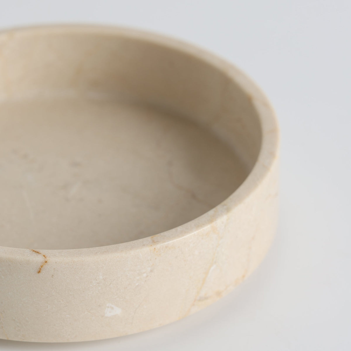 Maren Marble Catchall Dish, second styled on a console