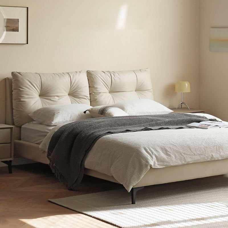 Modern Upholstered Bed Frame, headboard detail