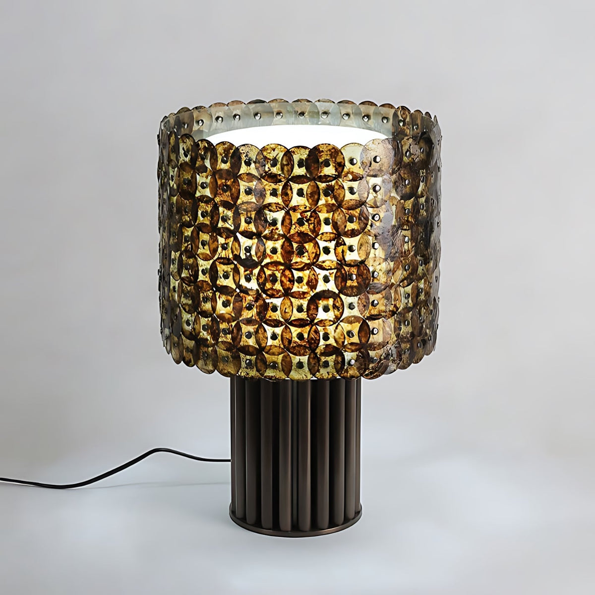 Naerix Shell Table Lamp, second angled quarter view