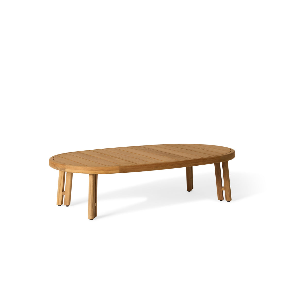 Ojai Teak Coffee Table, side profile