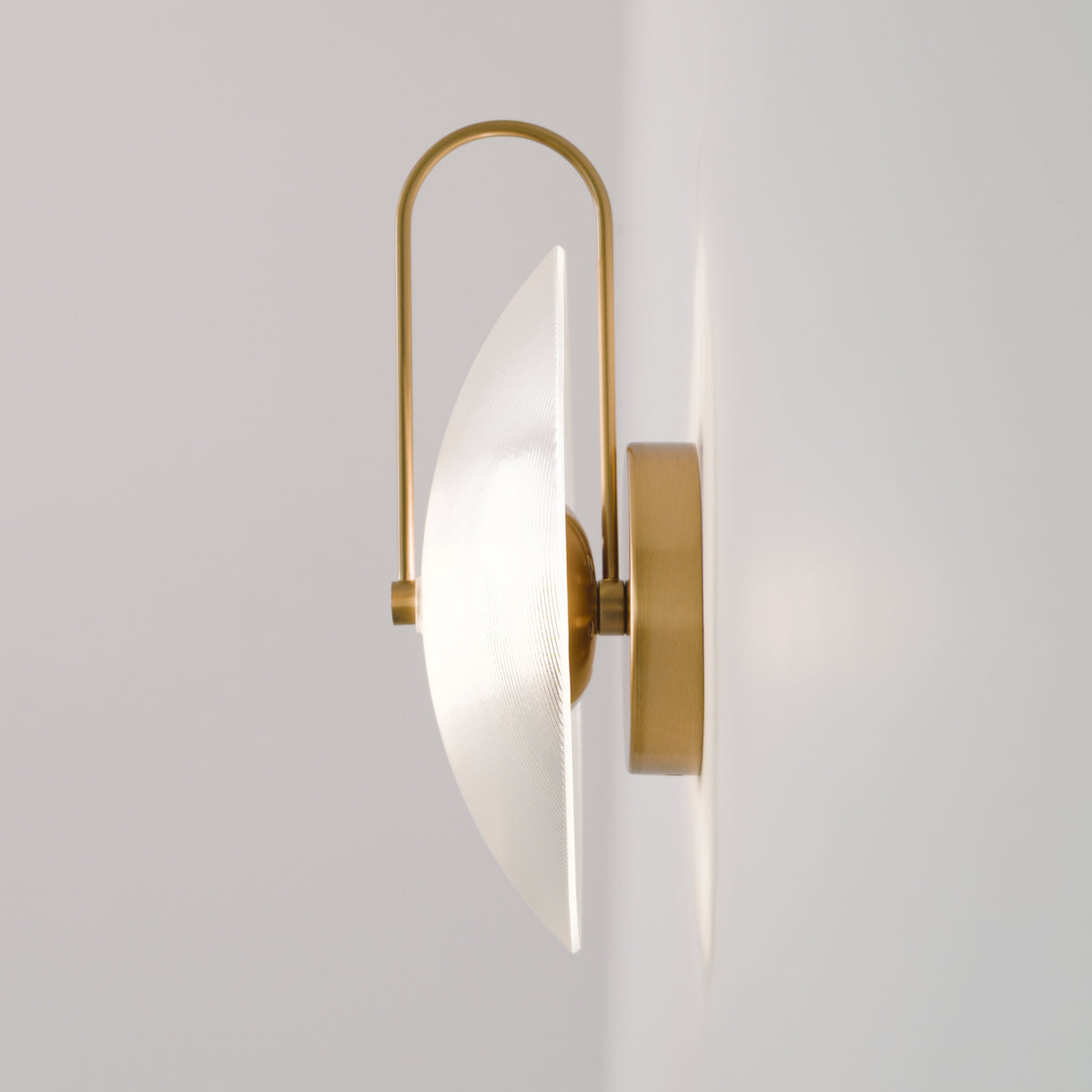 Orbit Mid Century Art Deco Wall Light, side profile