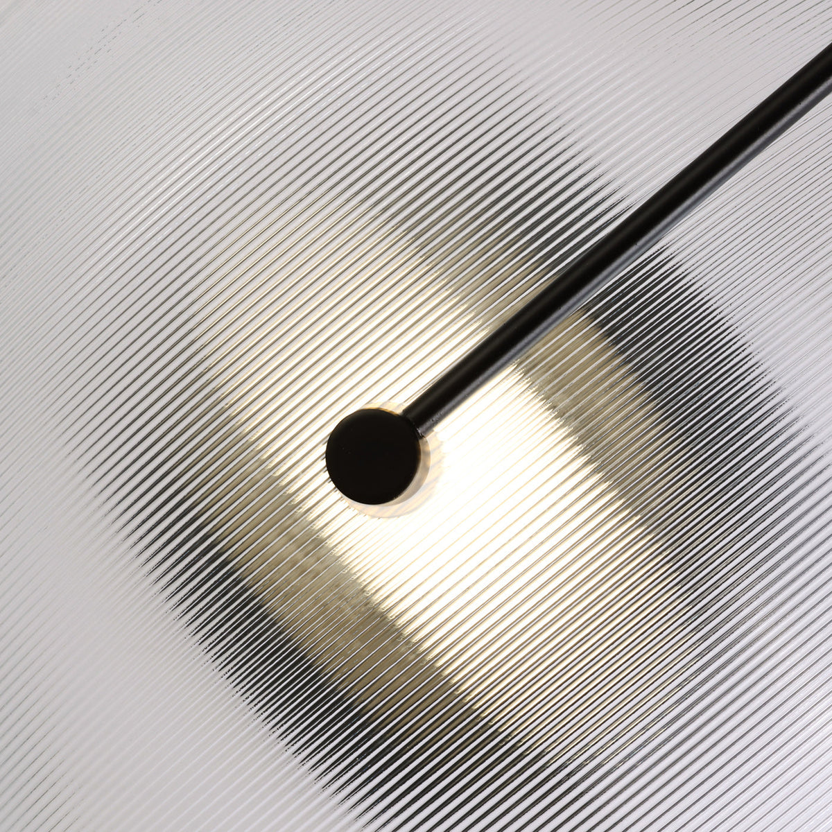 Orbit Mid Century Art Deco Wall Light, finish and hardware close up