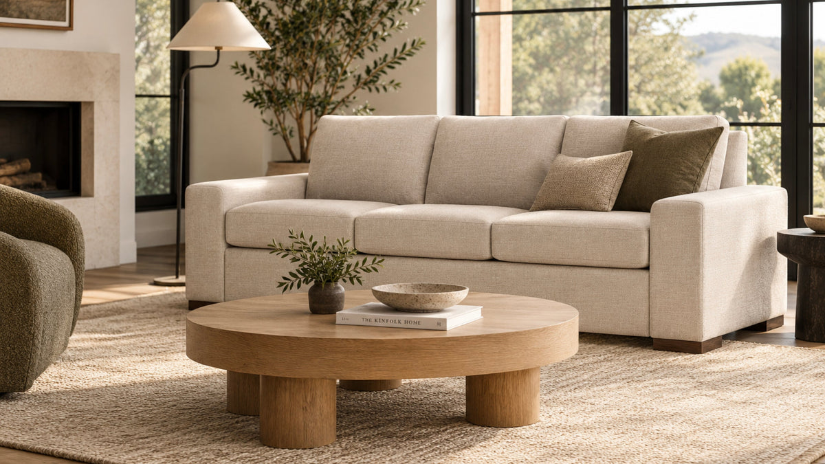 Palmer Sofa Bed, flax finish