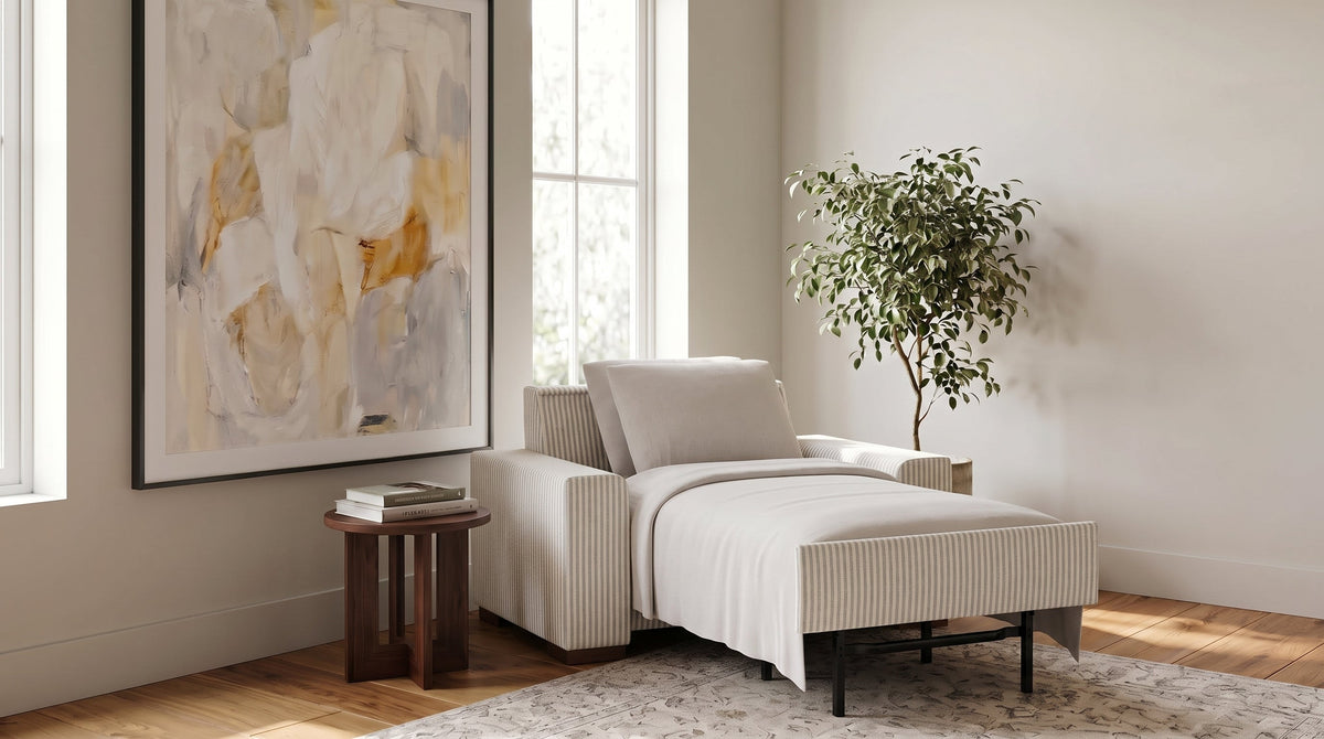Palmer Sofa Bed, sleeper chair shown open