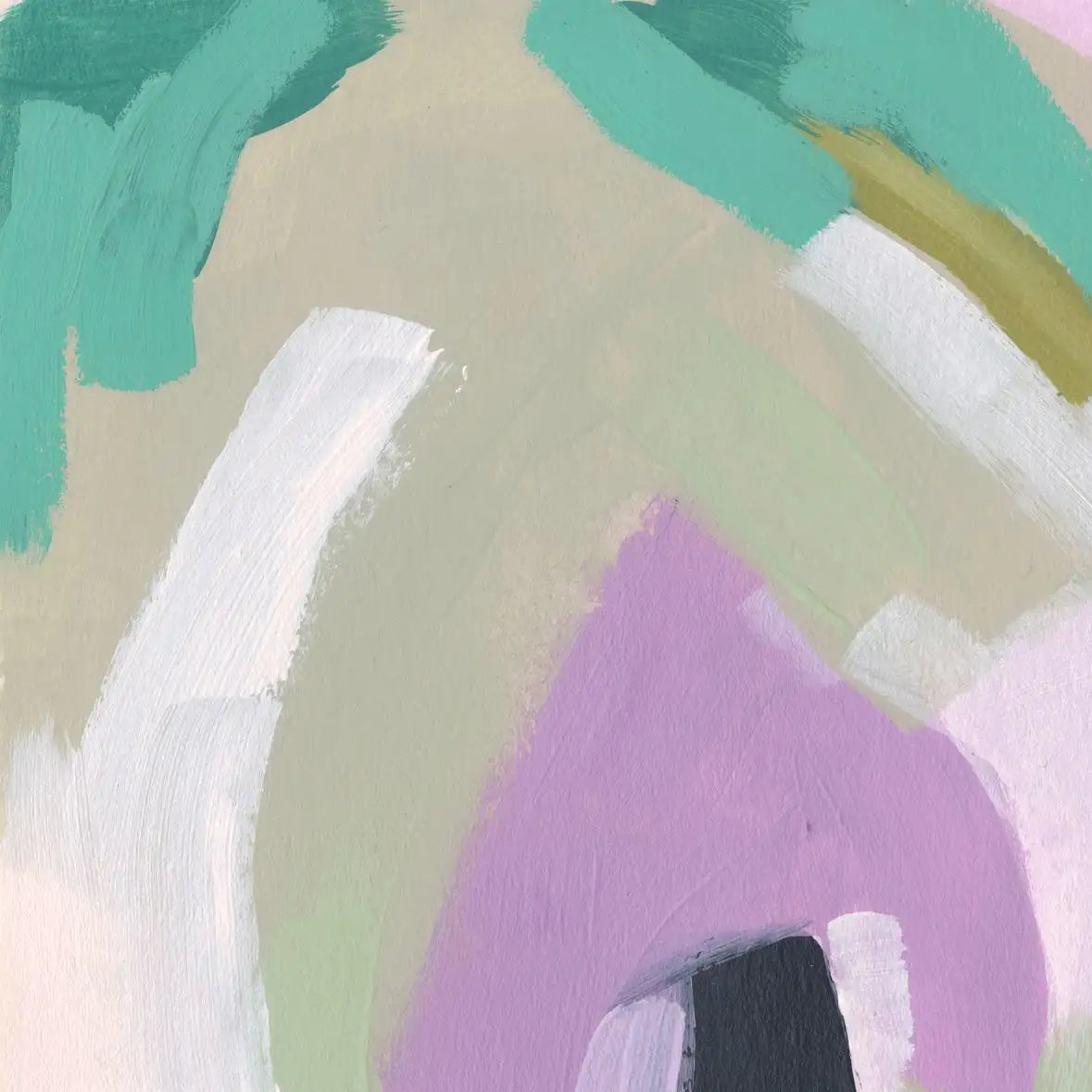 Pastel Brush Abstract III Wall Art, single panel view