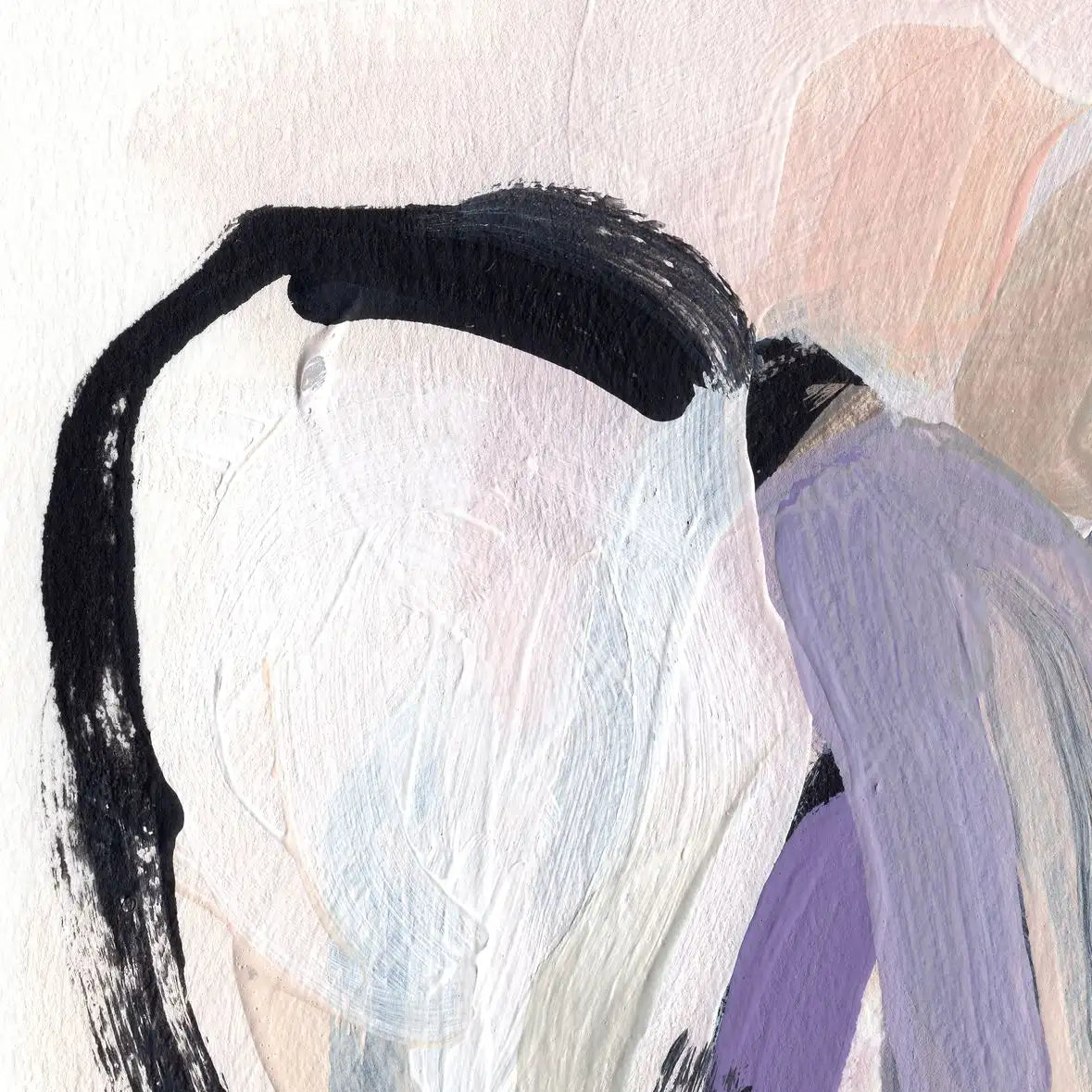 Pastel Brush Abstract IV Wall Art, single panel view