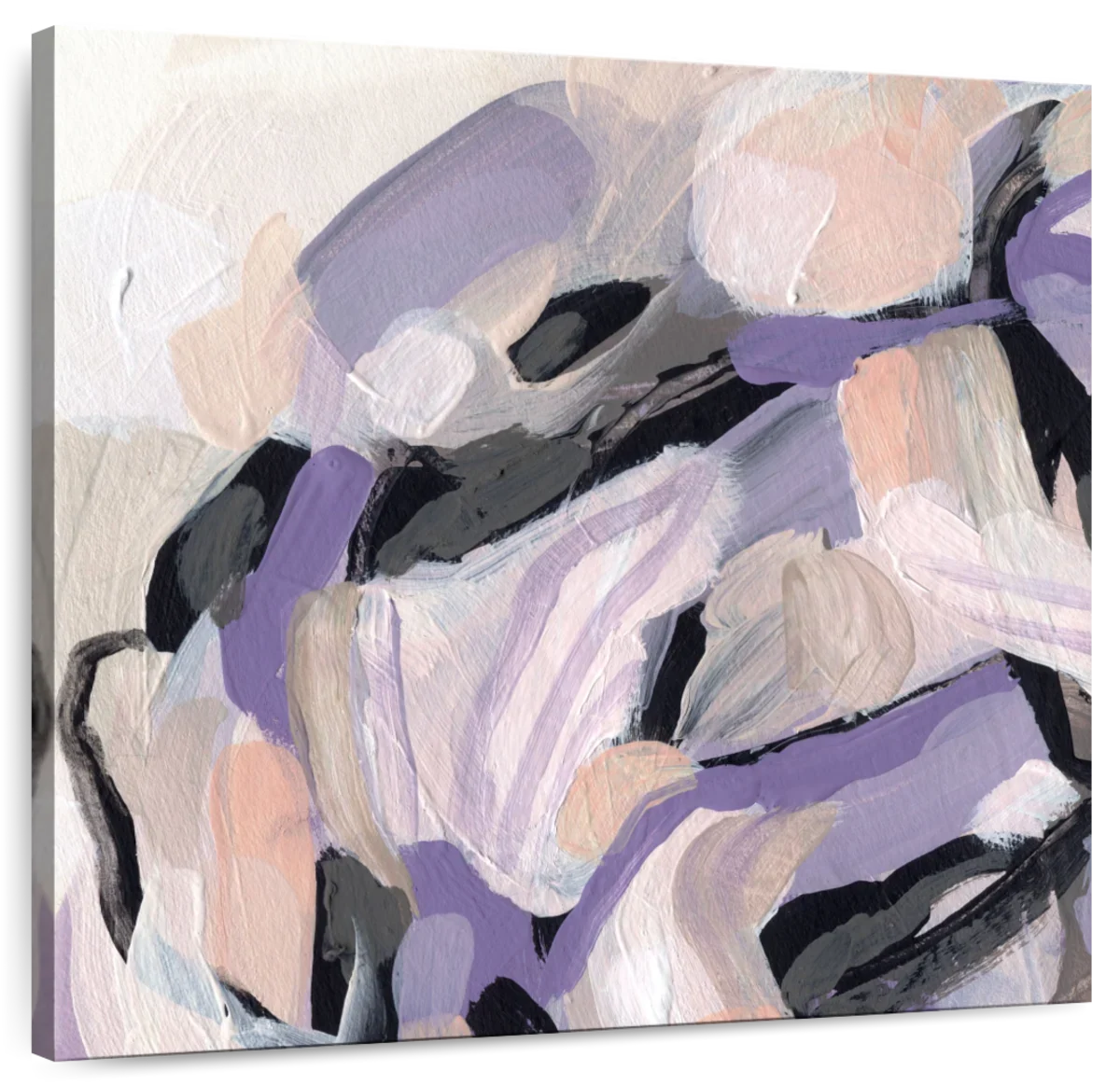 Pastel Brush Abstract V Wall Art, full print view