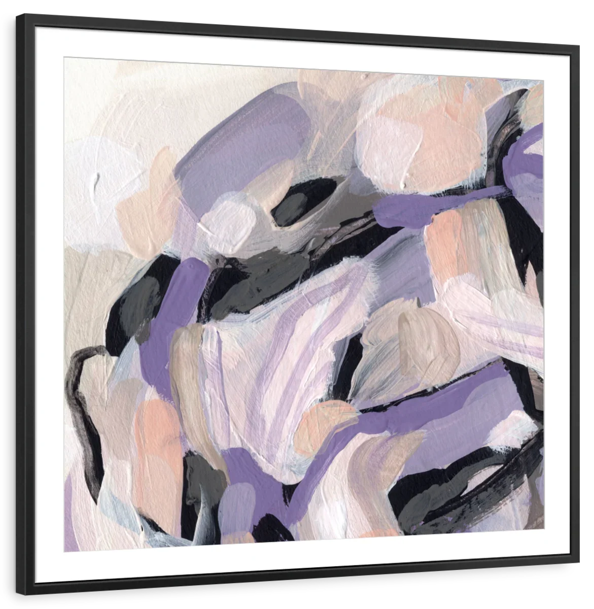 Pastel Brush Abstract V Wall Art, colour and tone detail