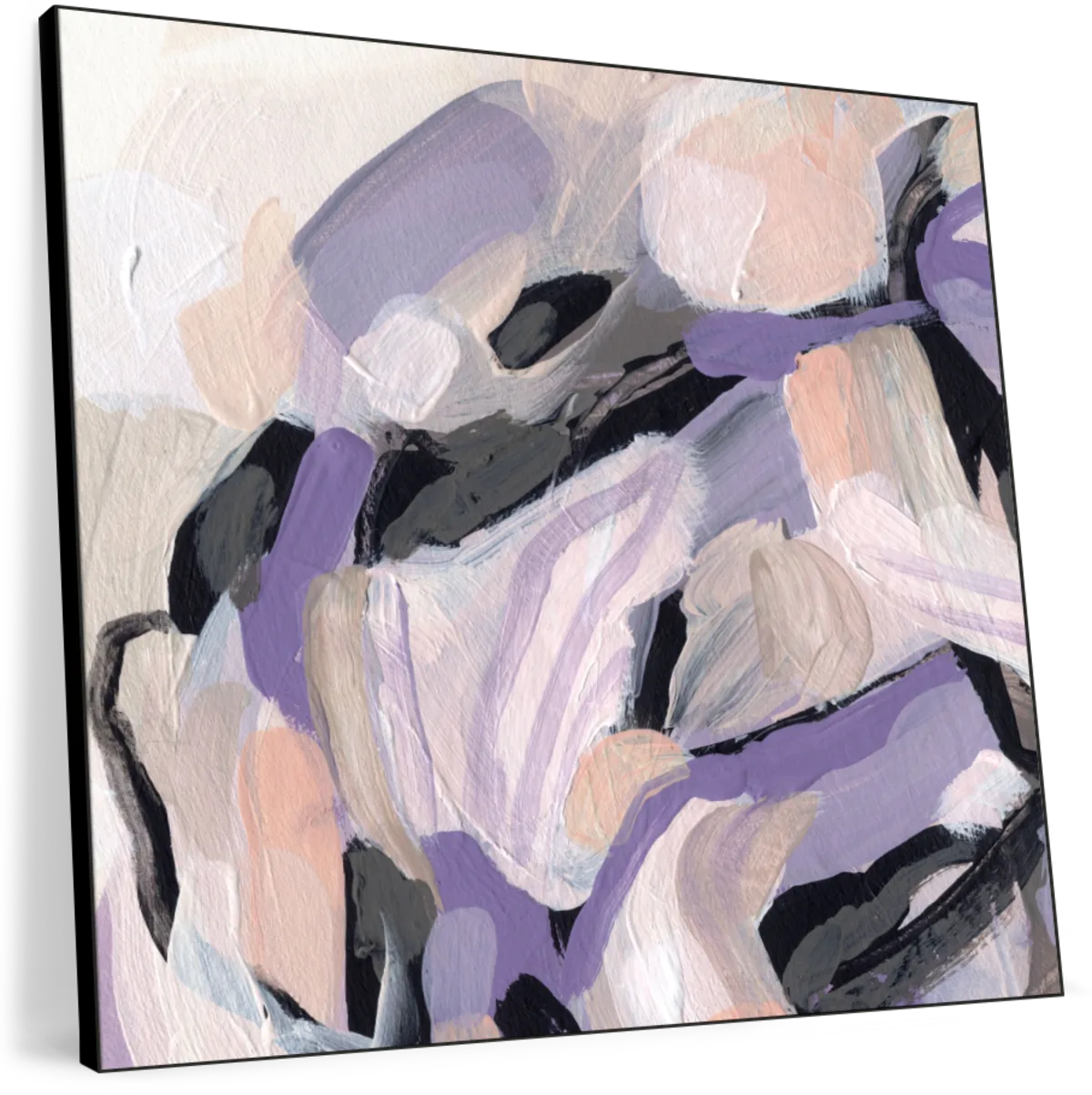Pastel Brush Abstract V Wall Art, hung above a console