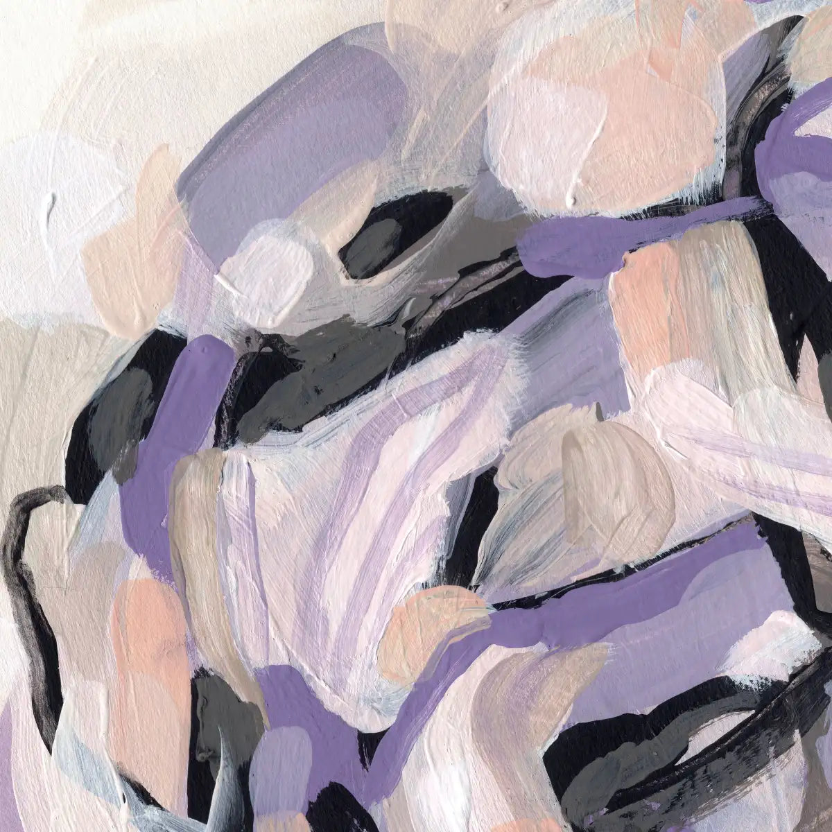 Pastel Brush Abstract V Wall Art, held for scale