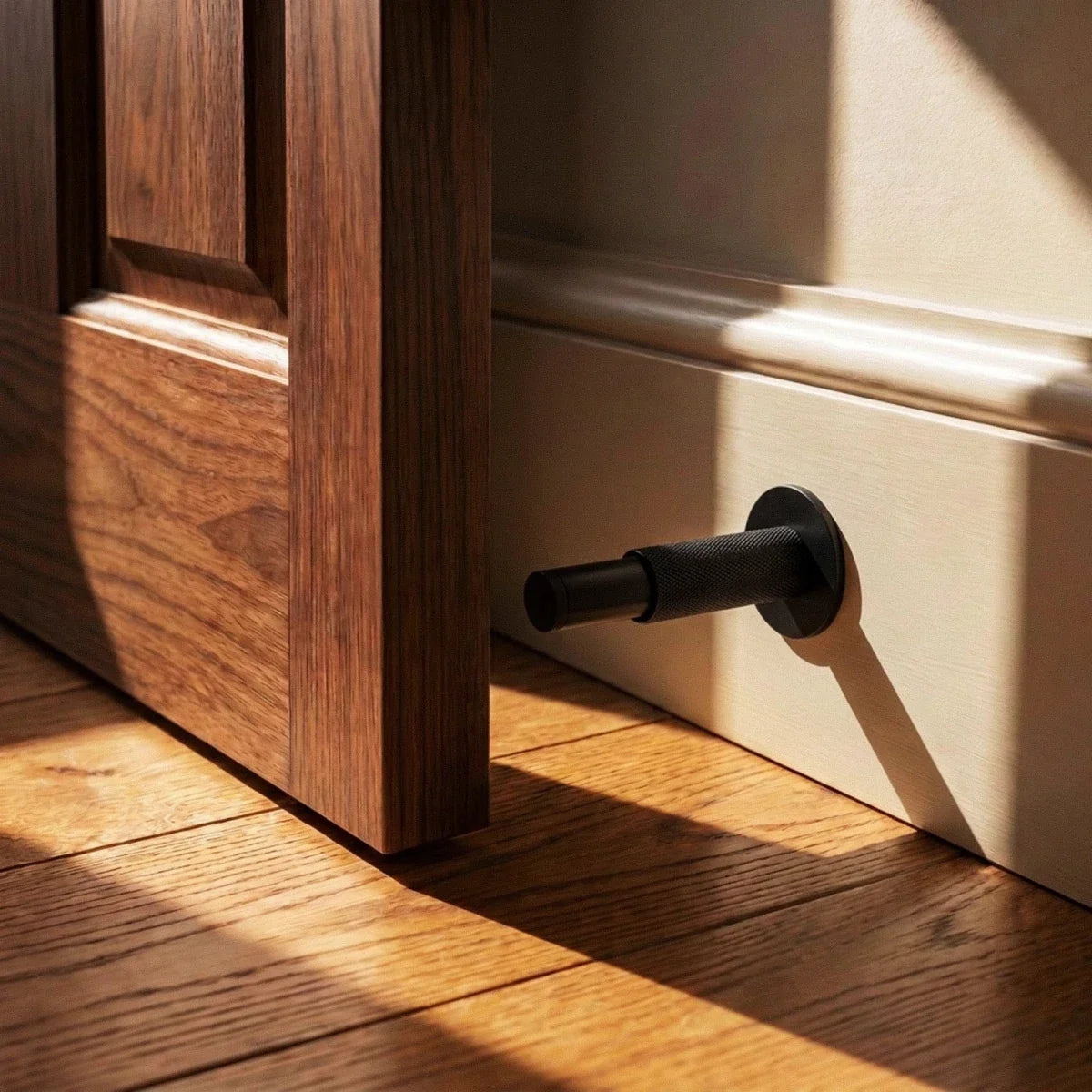 Plint Door Stop - Open Box, styled in a room