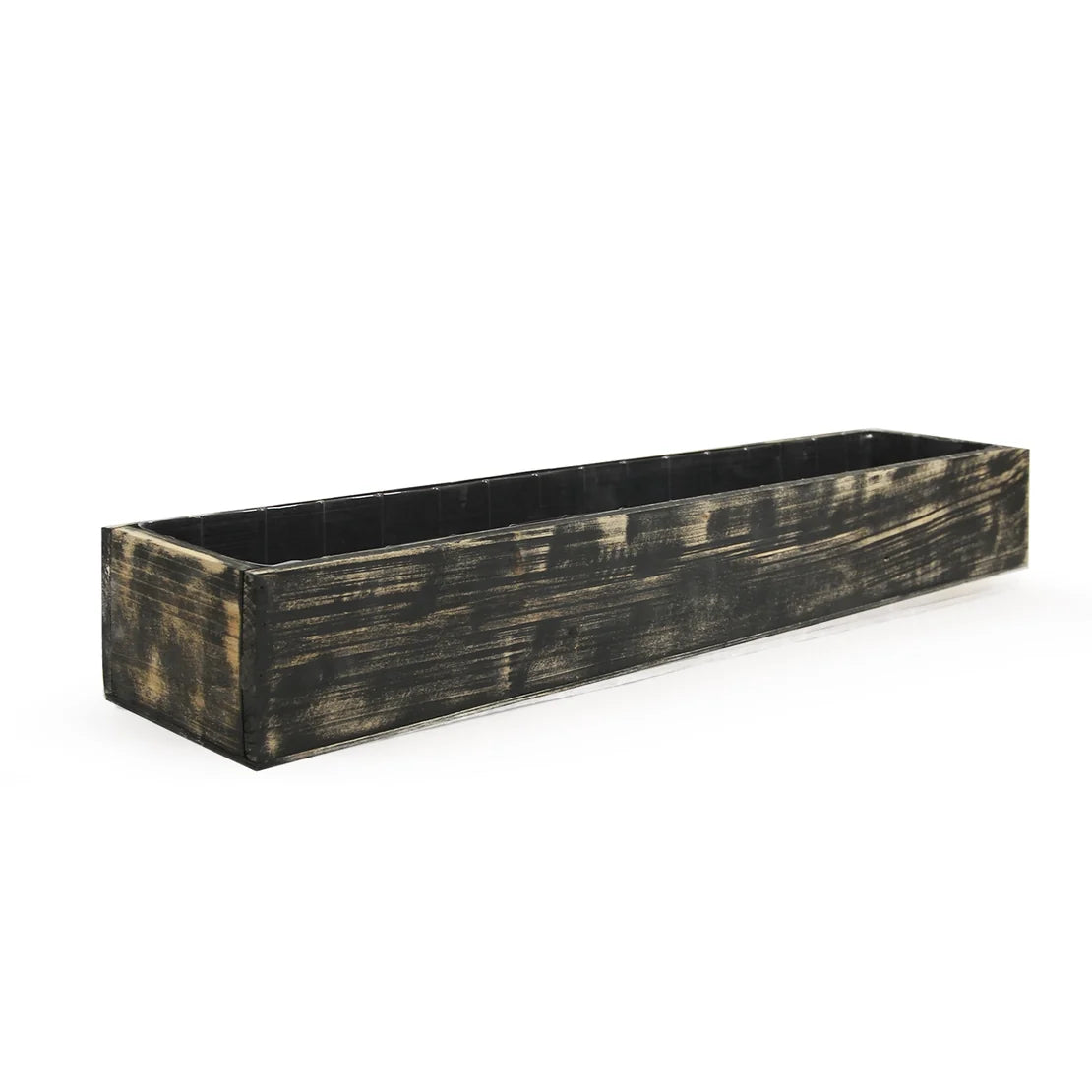 Reclaimed Oak Box Collection, styled on a shelf