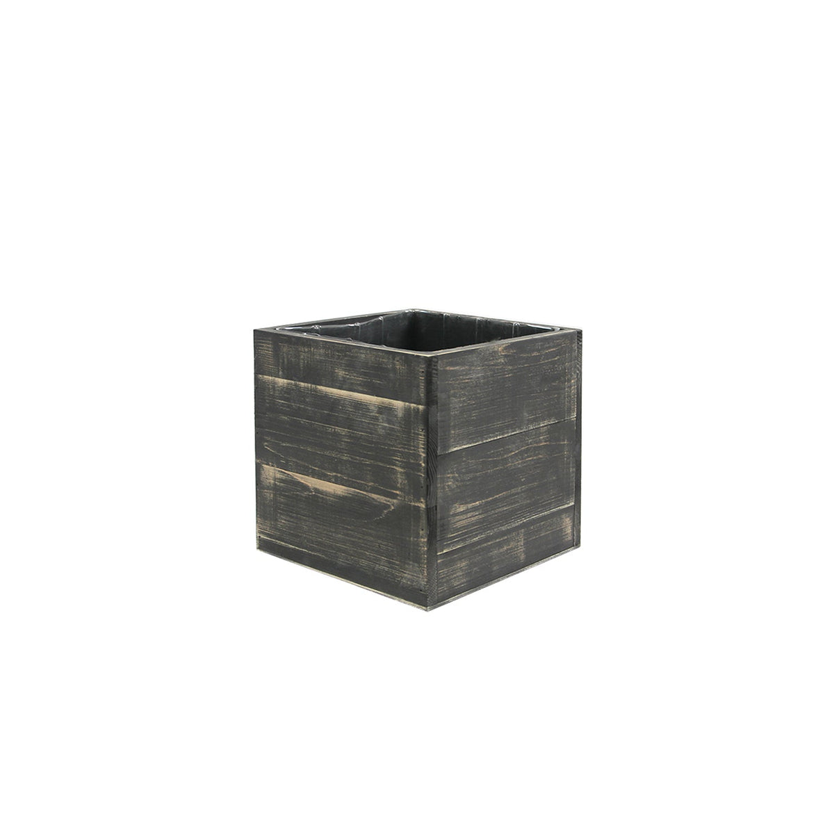 Reclaimed Wood Planter Box, top down view